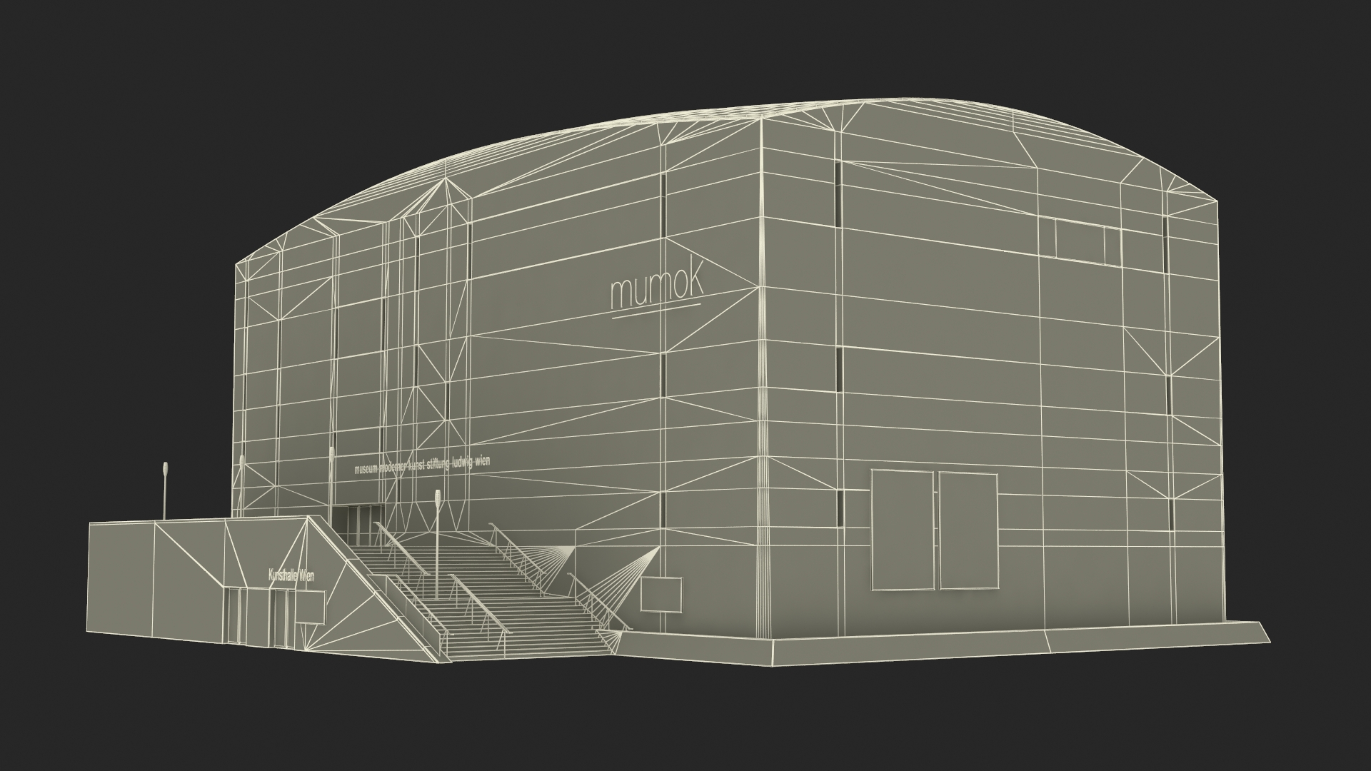 3D MUMOK Museum Building