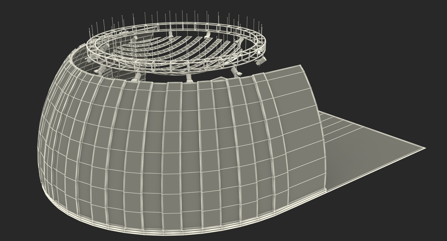 News Presenter in TV Studio Rigged 3D model
