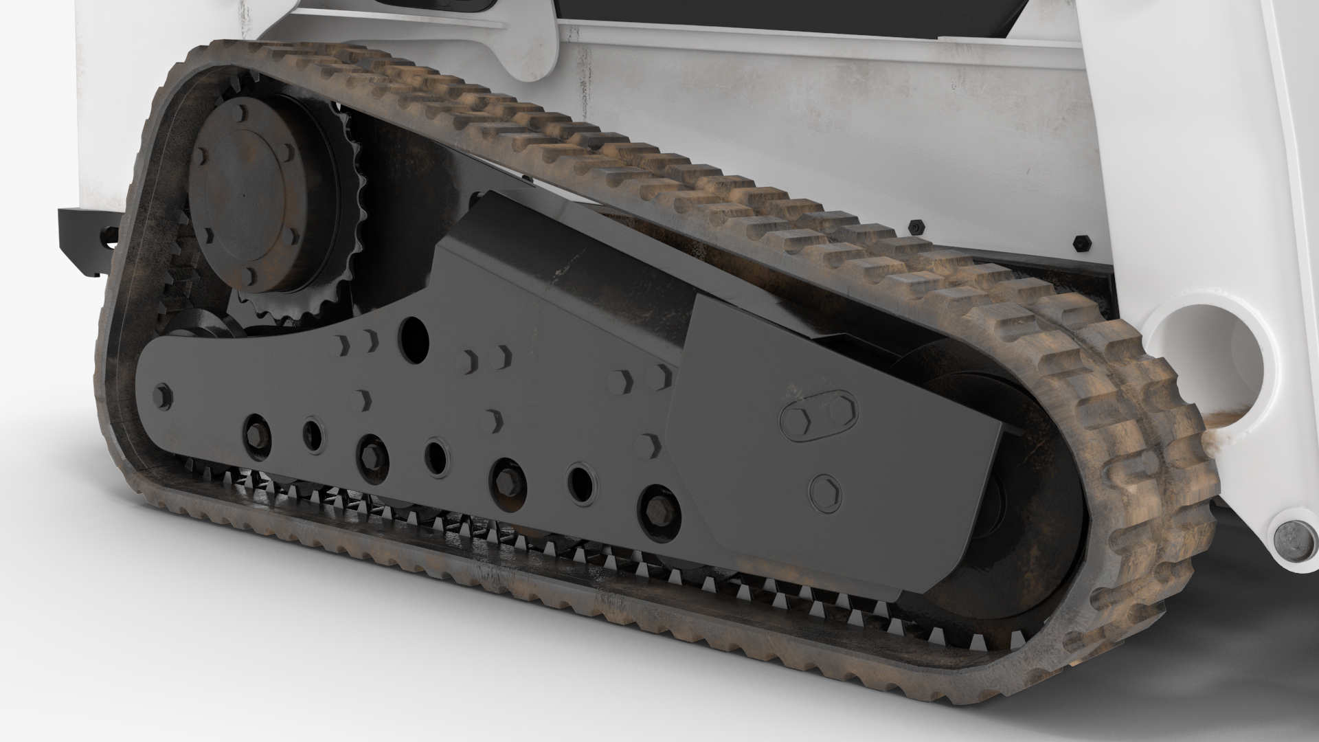 3D Compact Track Loader Rigged for Cinema 4D