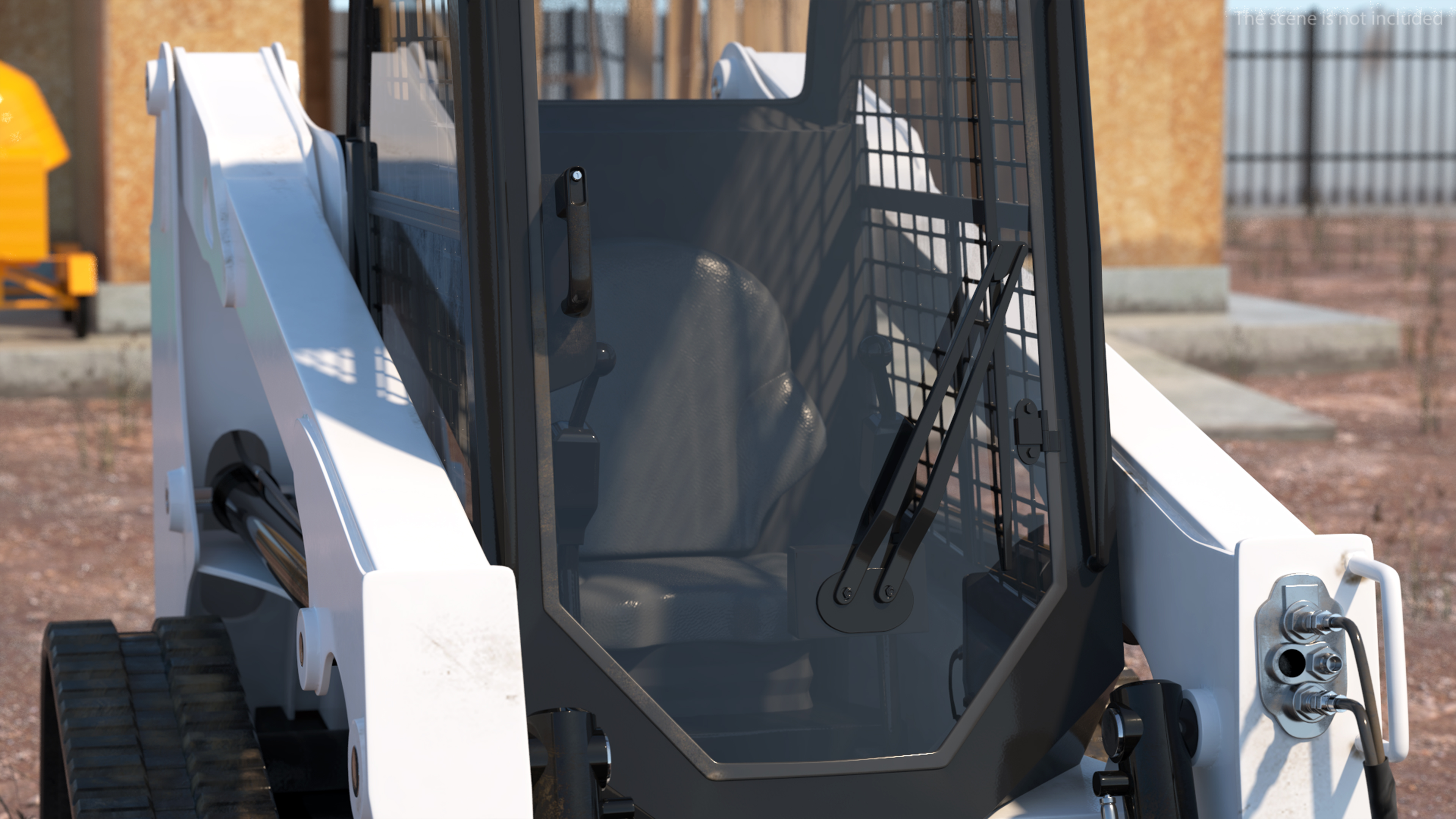 3D Compact Track Loader Rigged for Cinema 4D