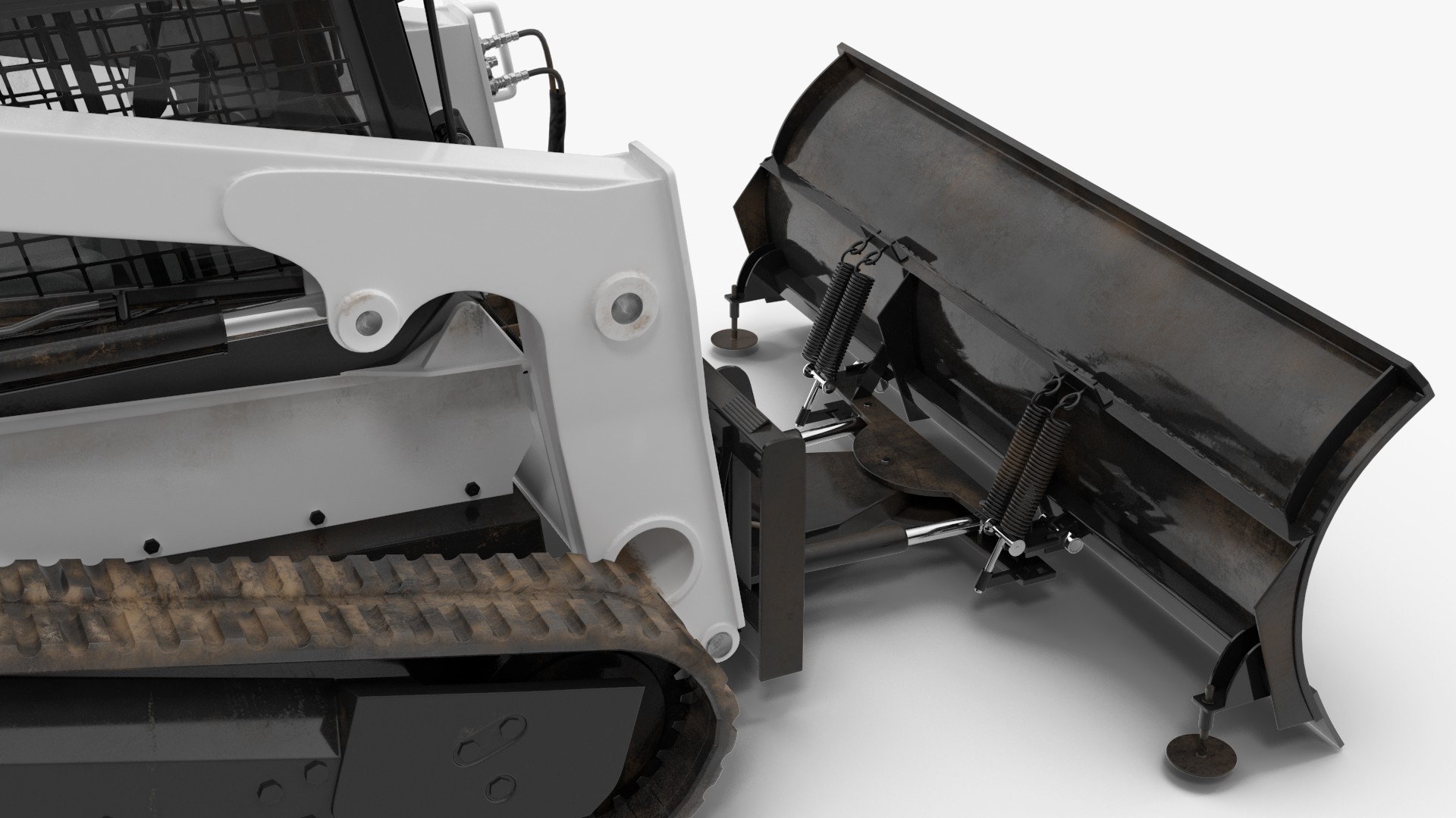 3D Compact Track Loader Rigged for Cinema 4D