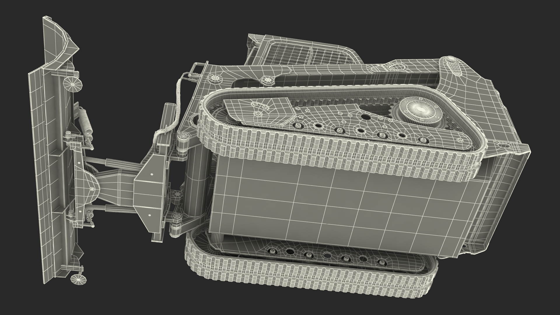 3D Compact Track Loader Rigged for Cinema 4D