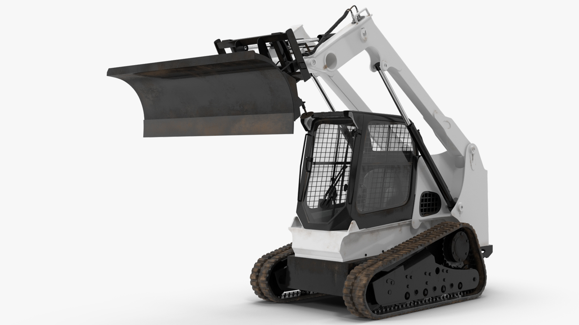 3D Compact Track Loader Rigged for Cinema 4D