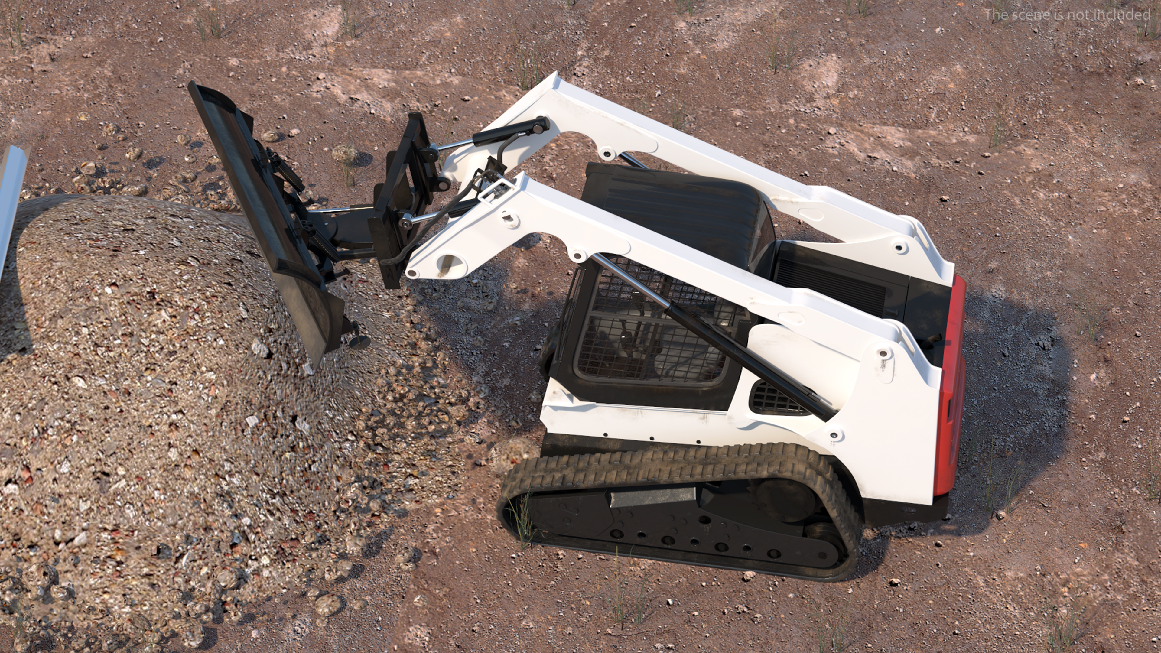 3D Compact Track Loader Rigged for Cinema 4D