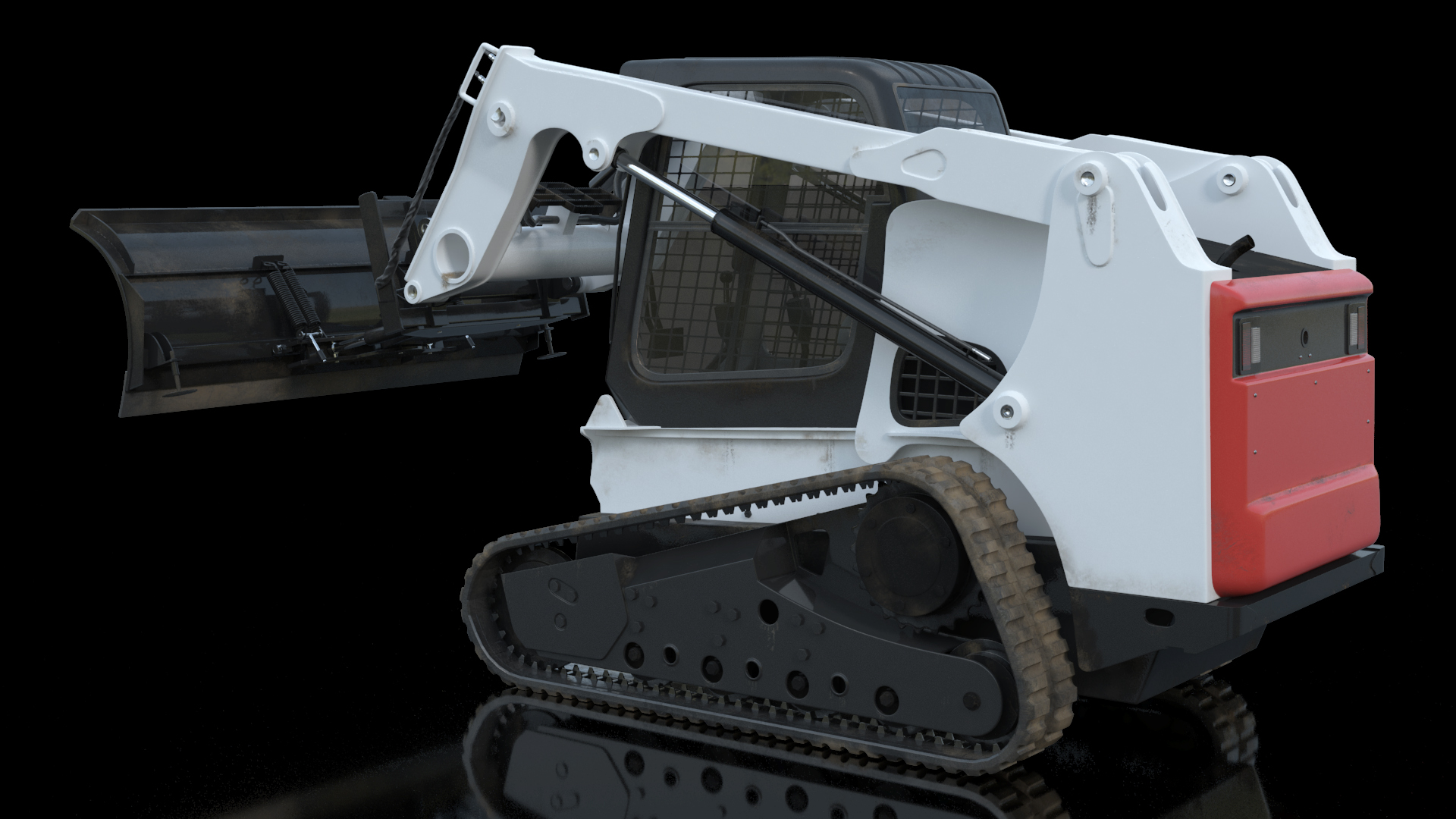 3D Compact Track Loader Rigged for Cinema 4D