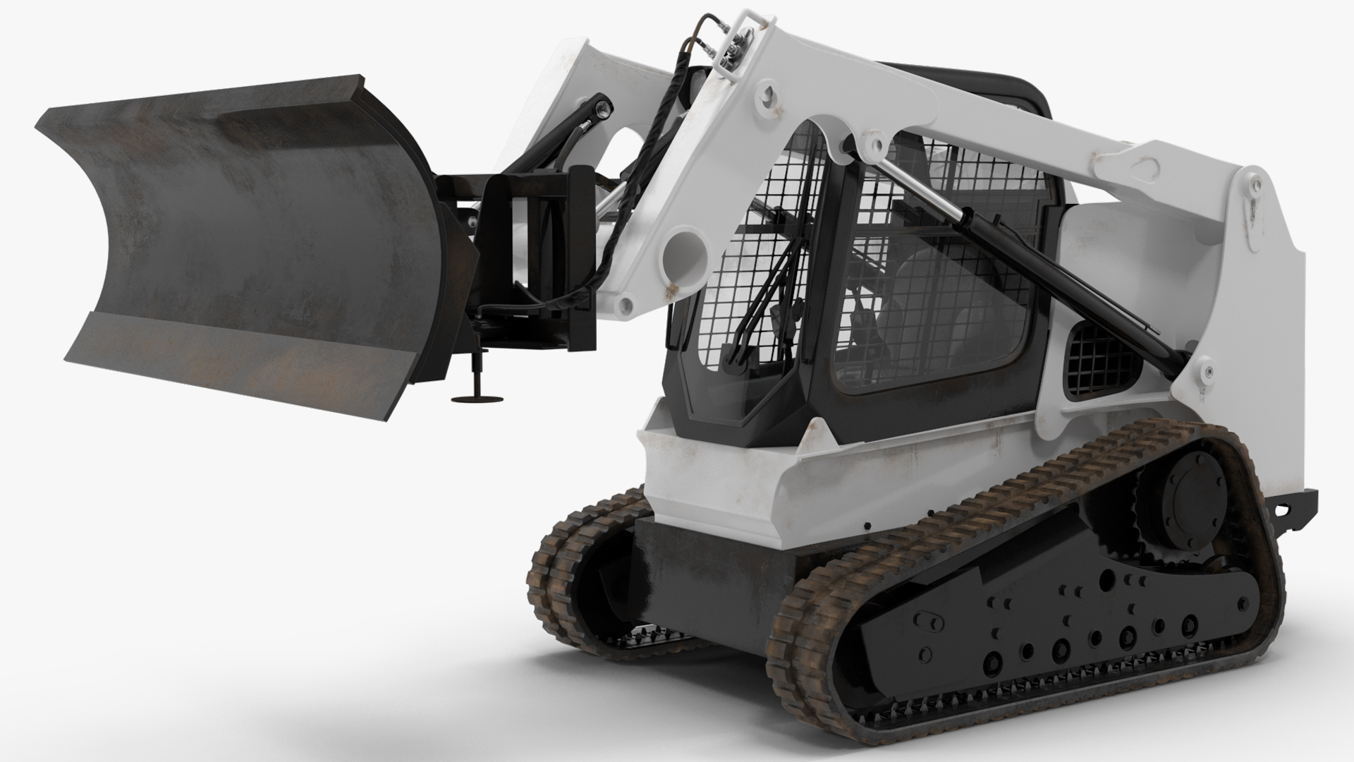 3D Compact Track Loader Rigged for Cinema 4D