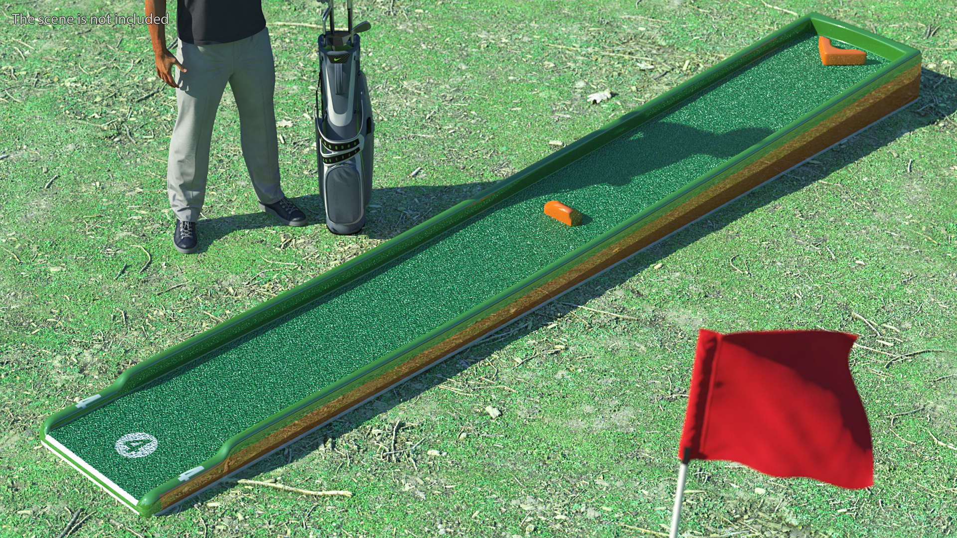 Minigolf 35 Portable Course Hole 4 3D model