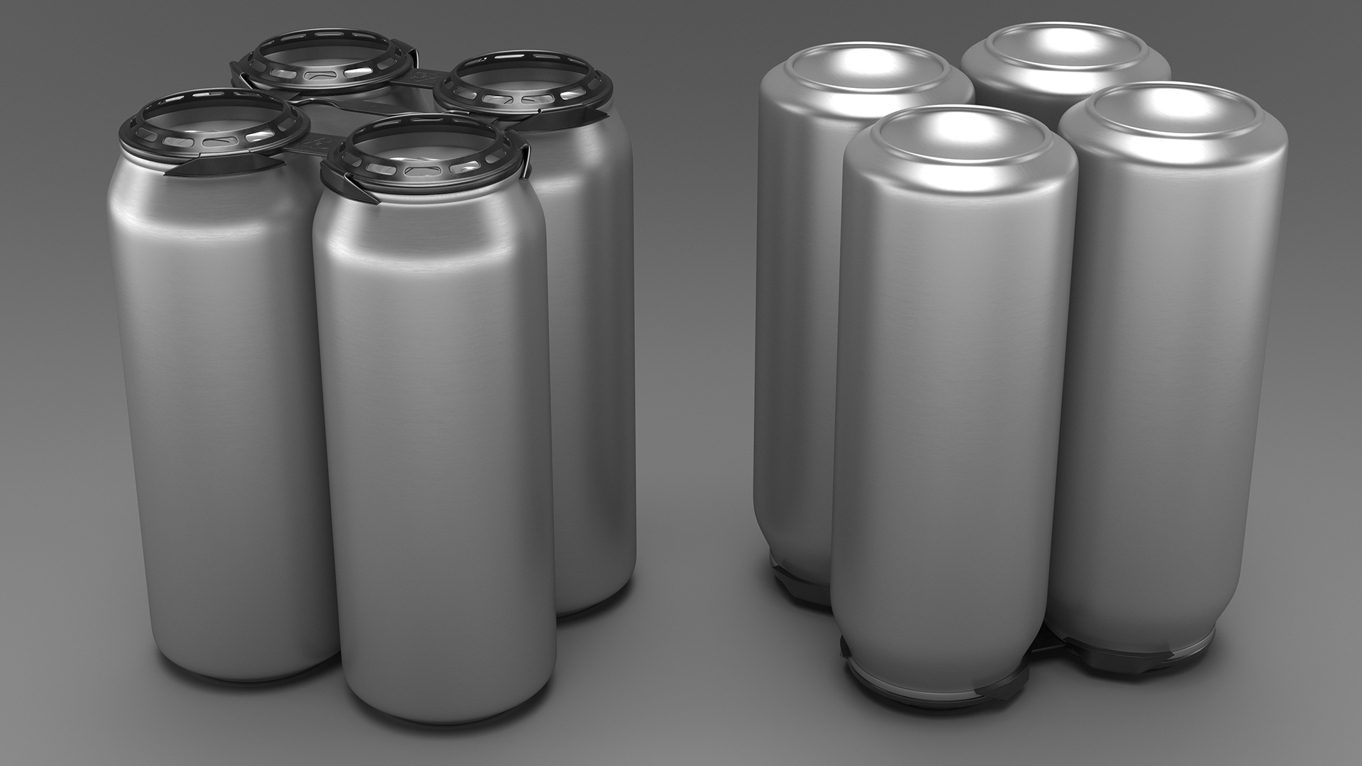 3D Plastic Rings Holder for 4 Beer Cans