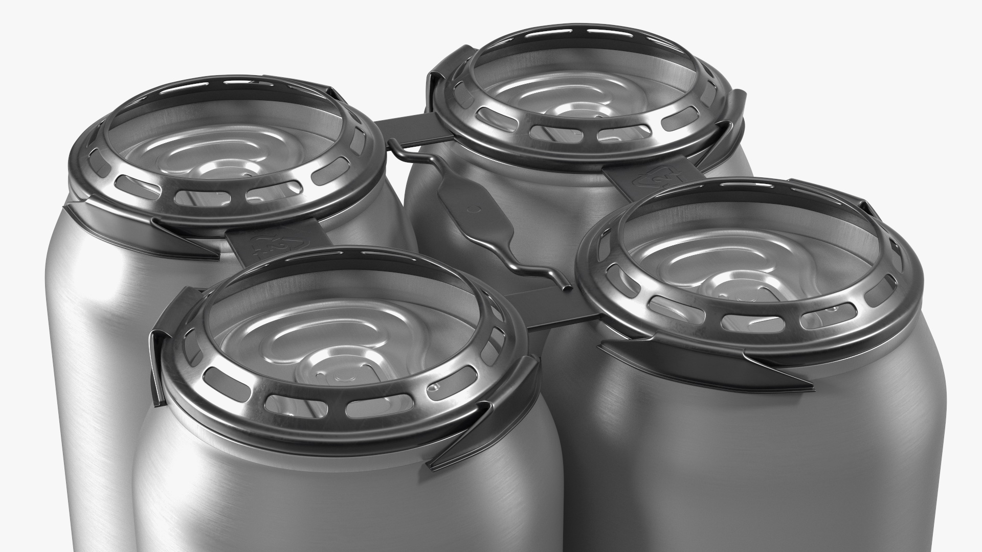 3D Plastic Rings Holder for 4 Beer Cans