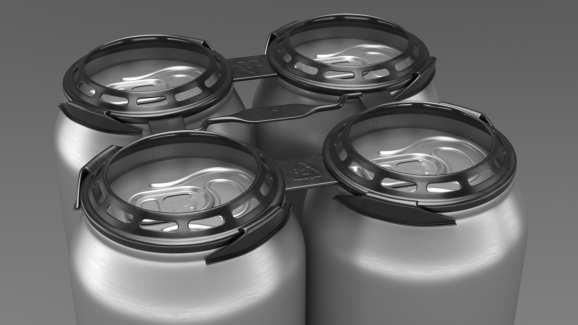 3D Plastic Rings Holder for 4 Beer Cans