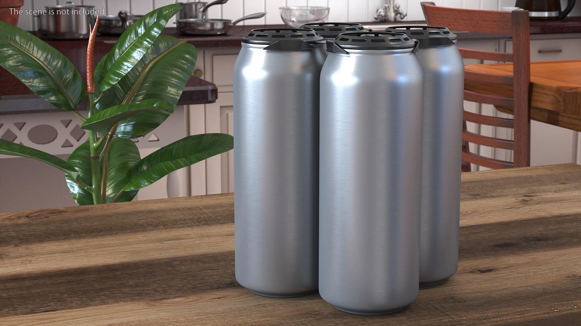 3D Plastic Rings Holder for 4 Beer Cans