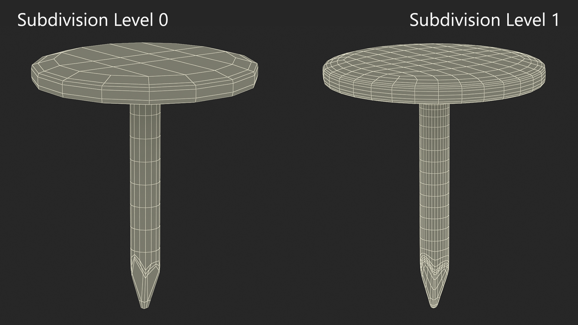 3D model Furniture Nails