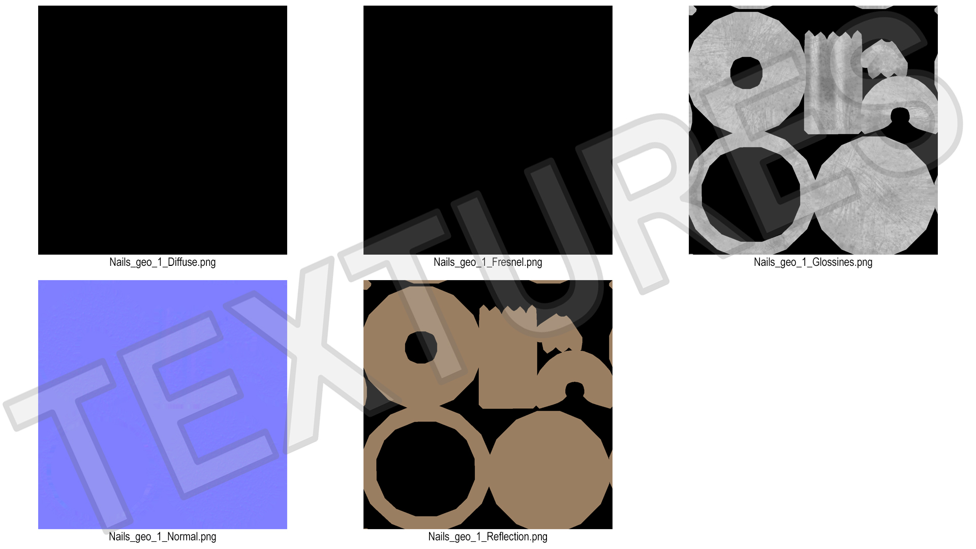 3D model Furniture Nails