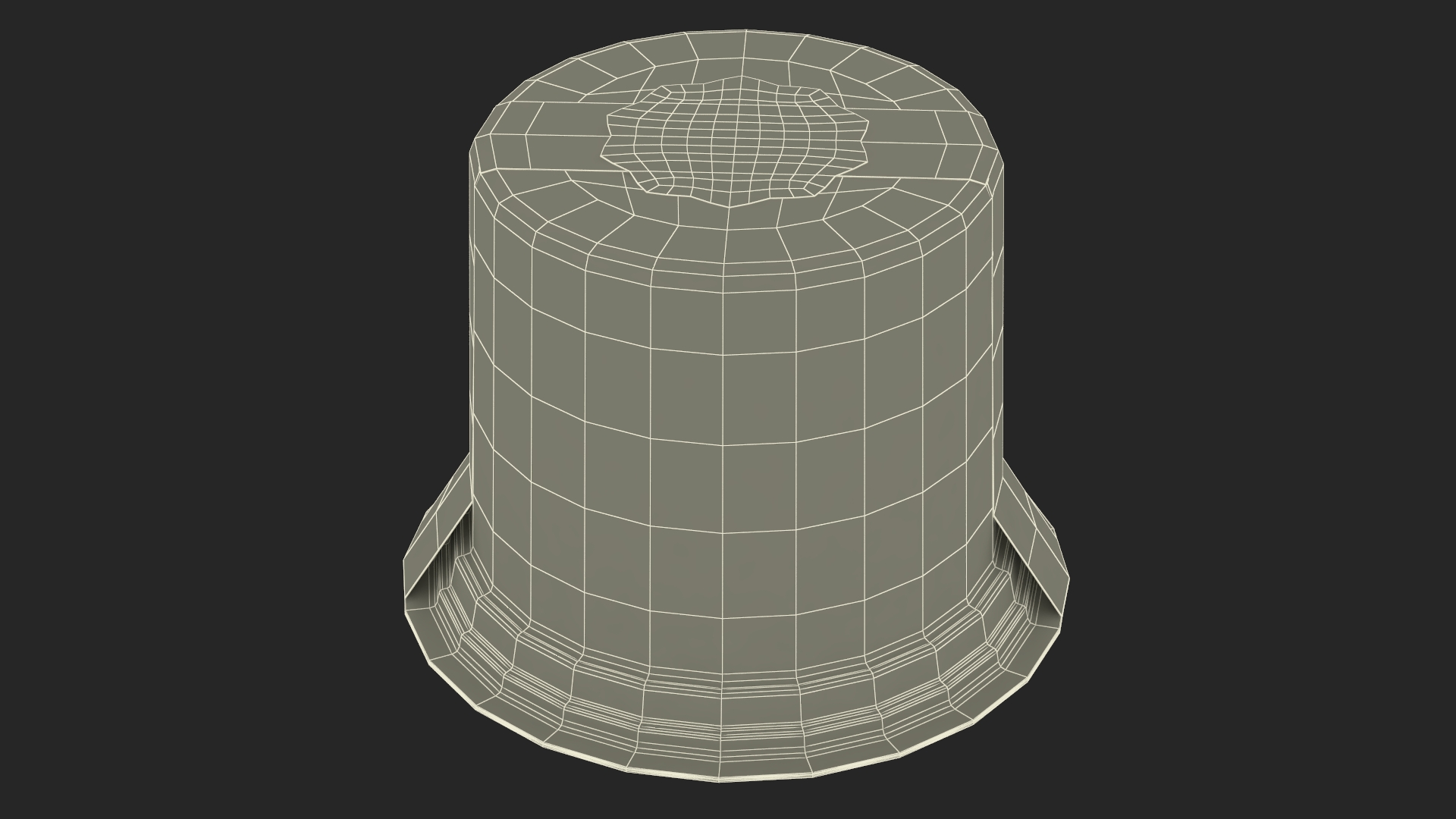3D model Cake in Plastic Container
