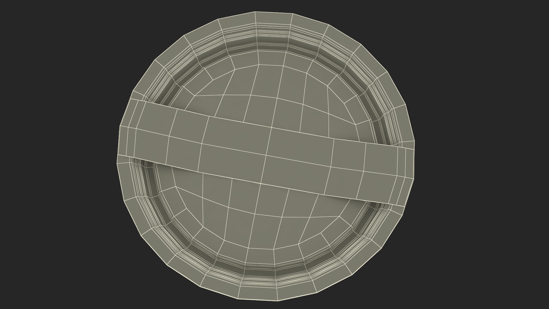 3D model Cake in Plastic Container