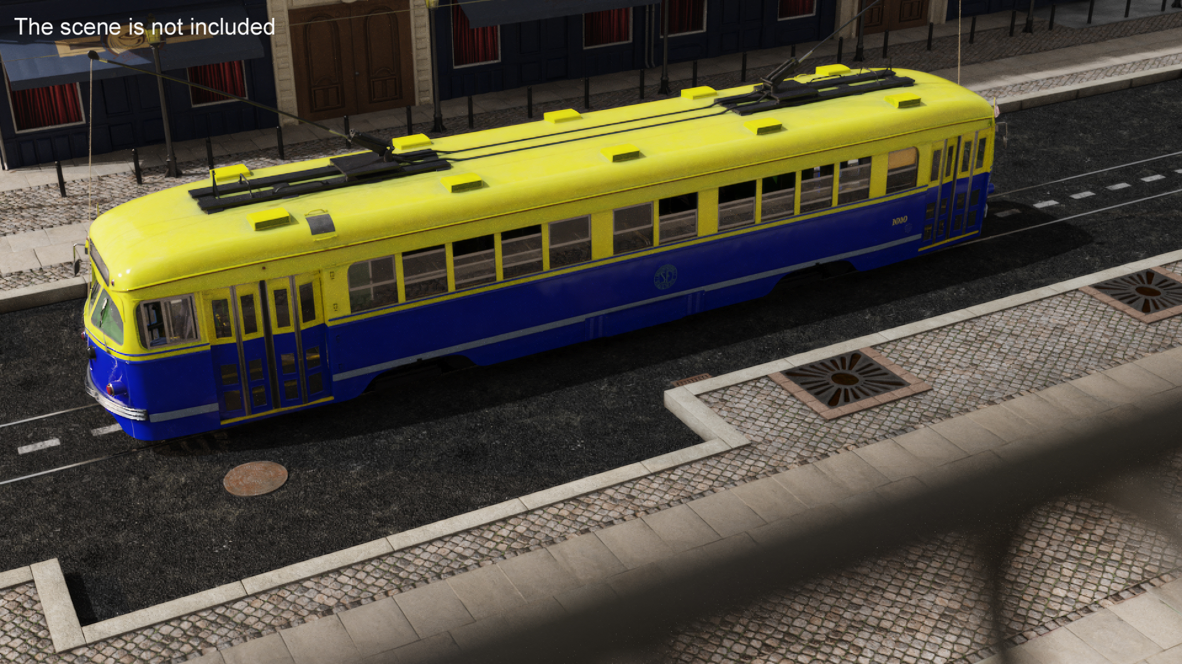 3D model Retro Tram