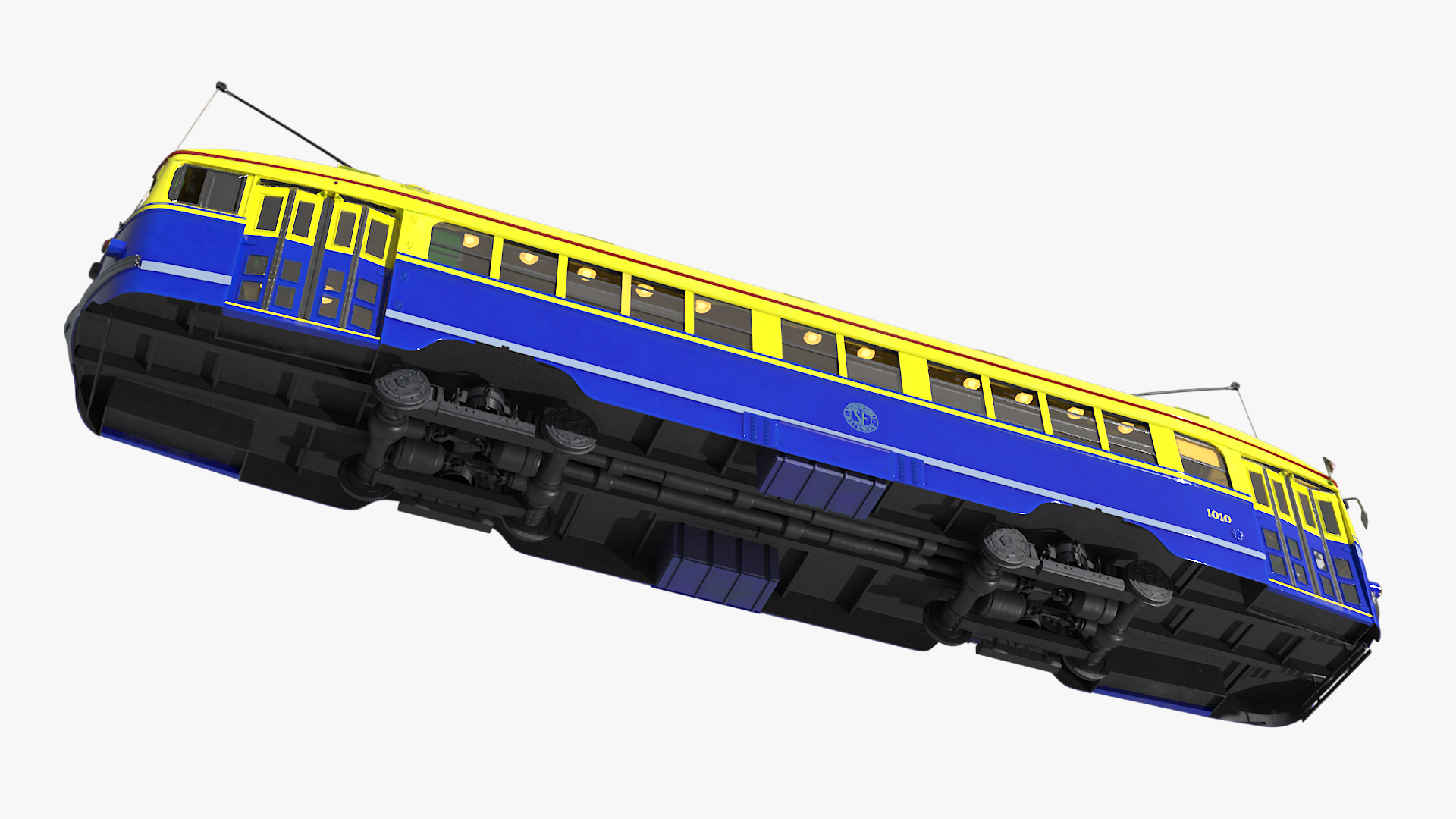 3D model Retro Tram