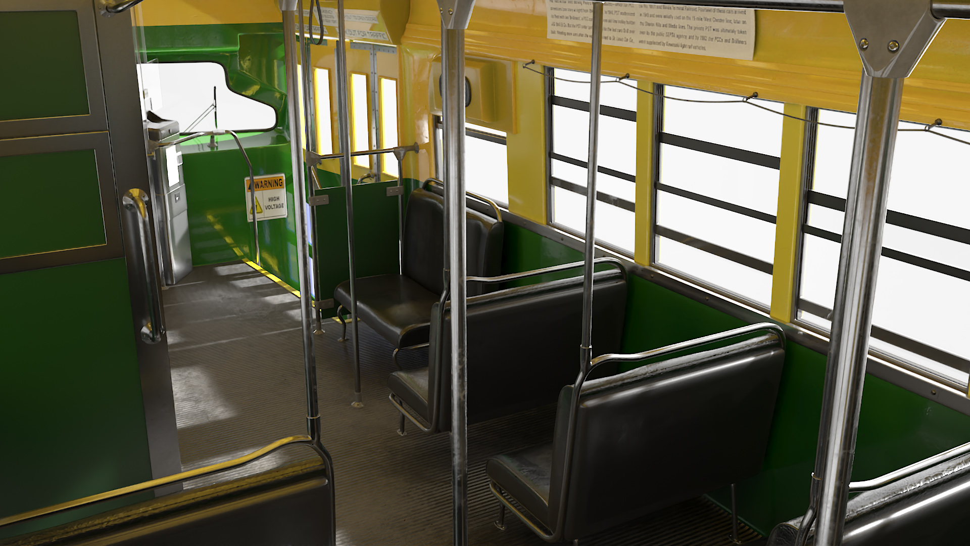 3D model Retro Tram