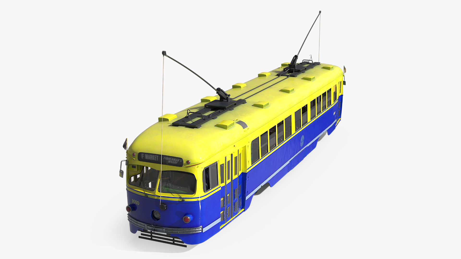 3D model Retro Tram