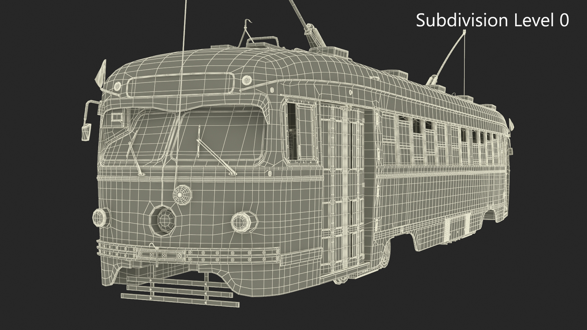 3D model Retro Tram