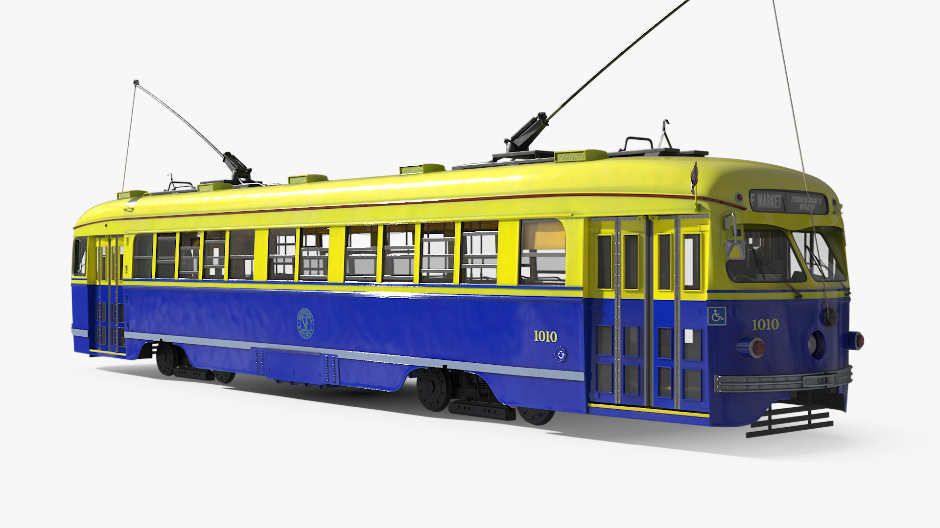 3D model Retro Tram