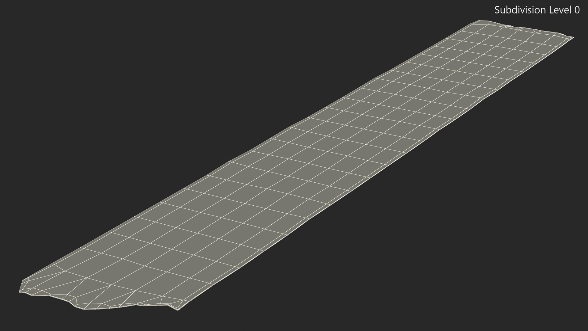 3D model Strip of Silver Gray Duct Tape