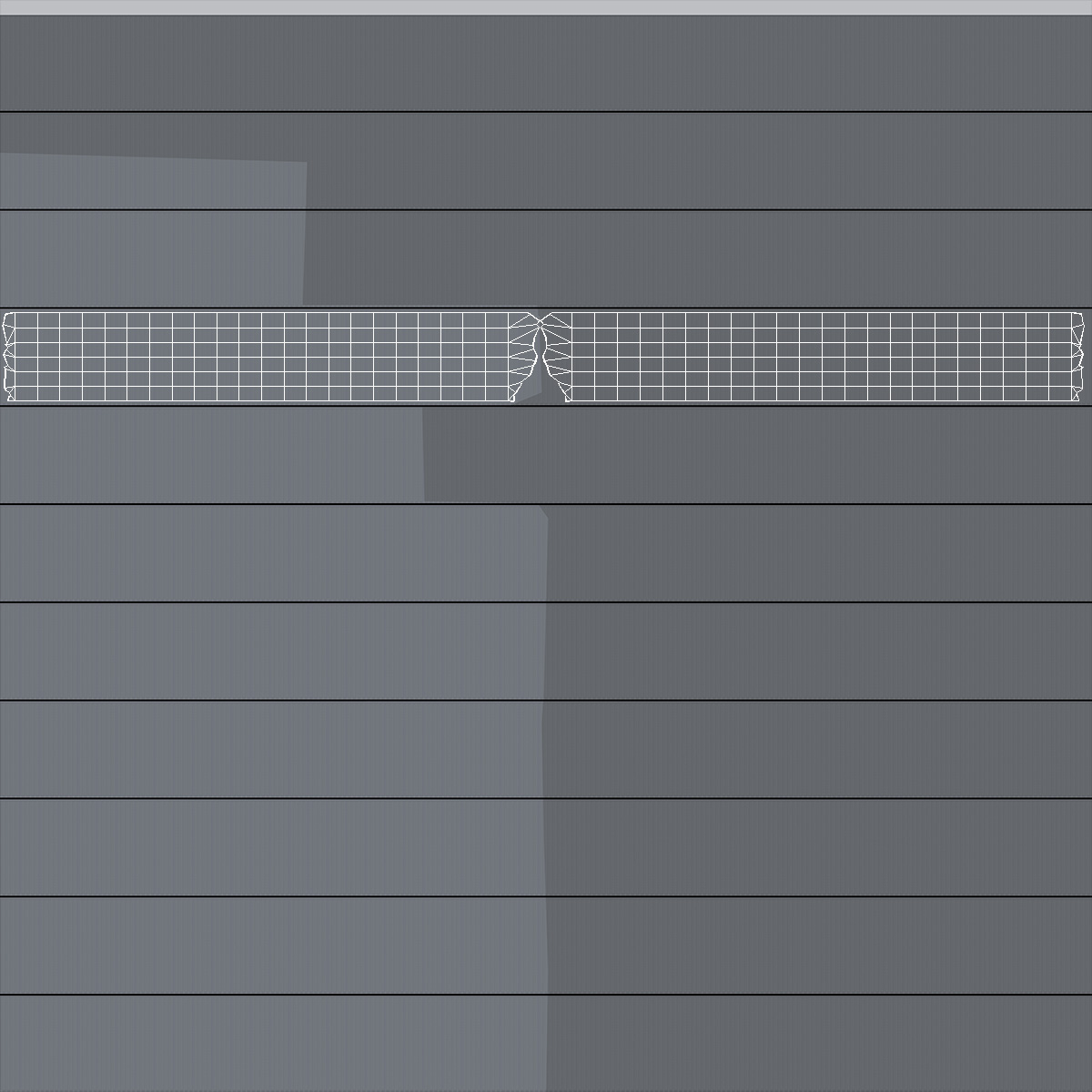 3D model Strip of Silver Gray Duct Tape