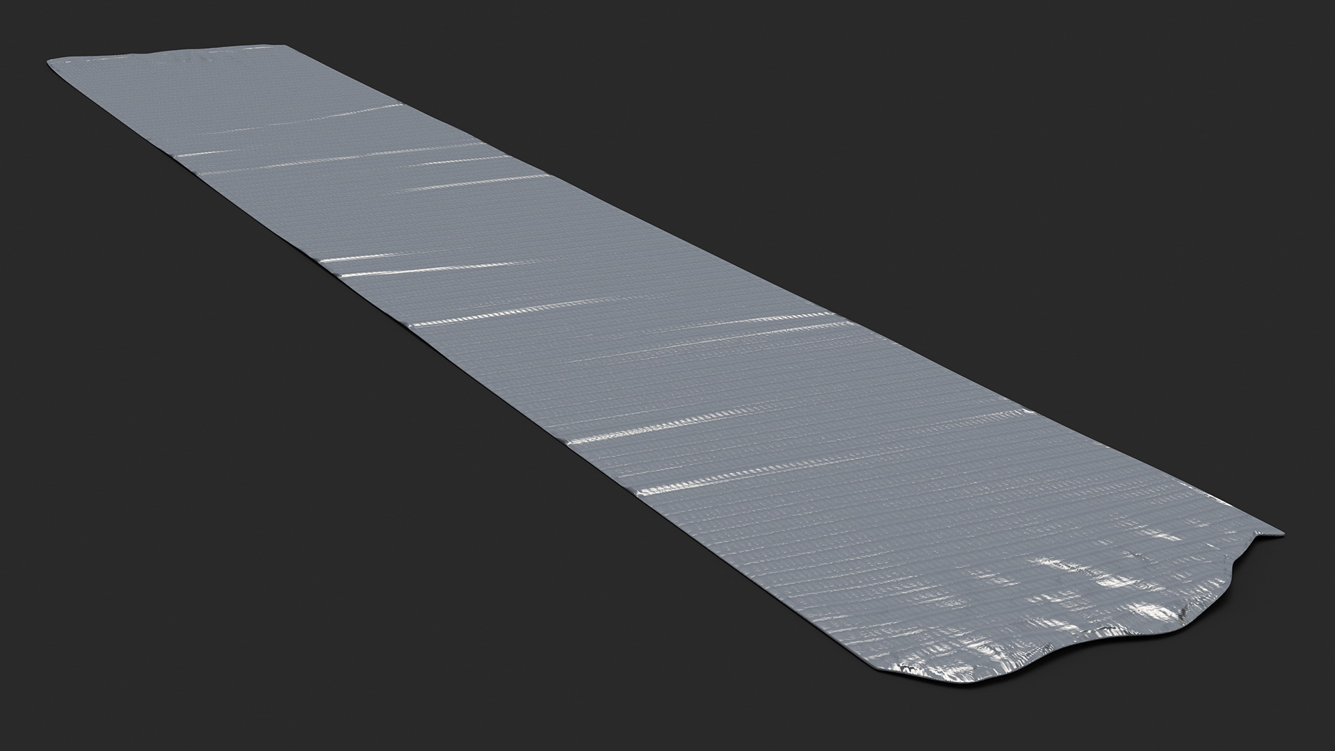 3D model Strip of Silver Gray Duct Tape