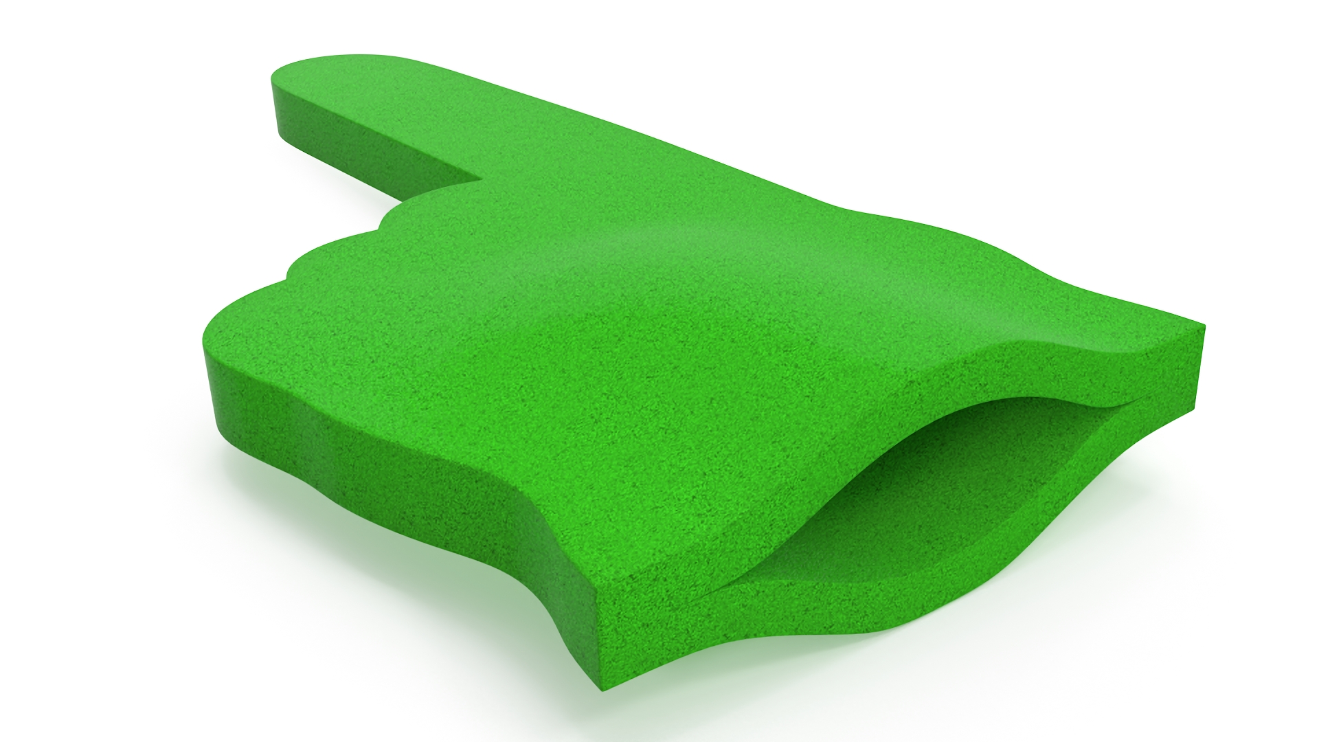 3D model Foam Hand Green