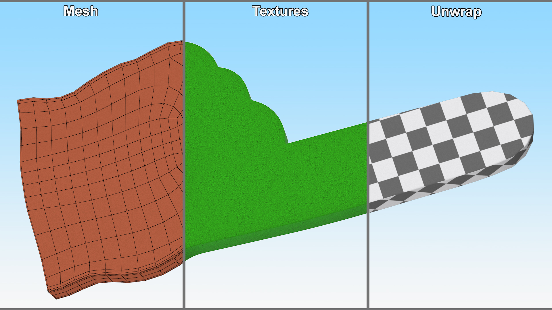 3D model Foam Hand Green