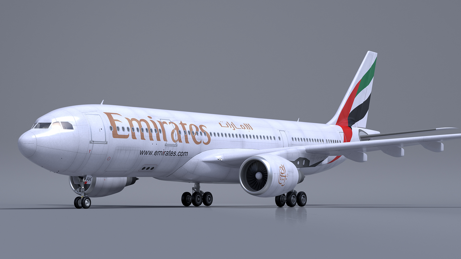Emirates Airbus A330-200 3D model
