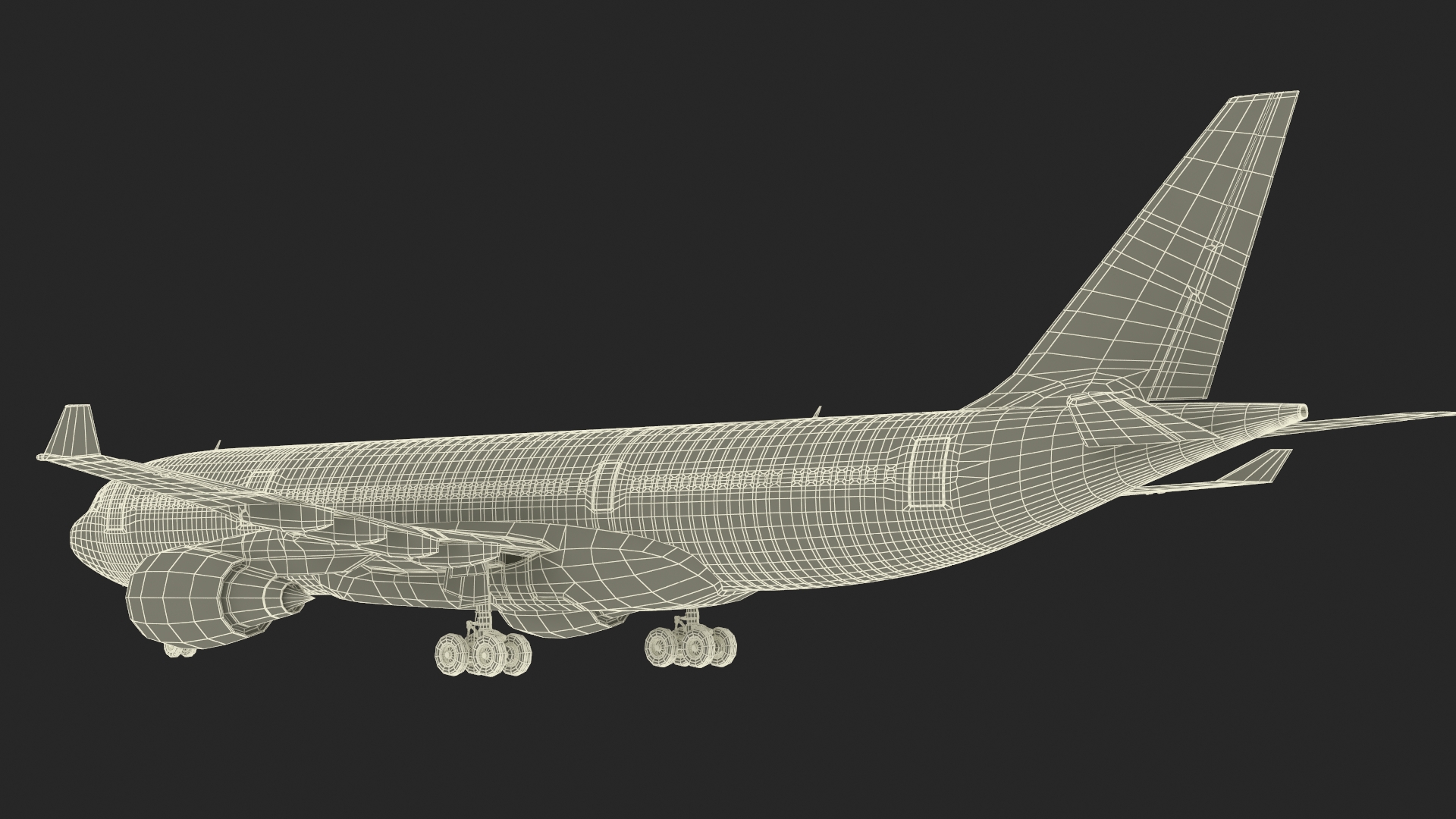 Emirates Airbus A330-200 3D model