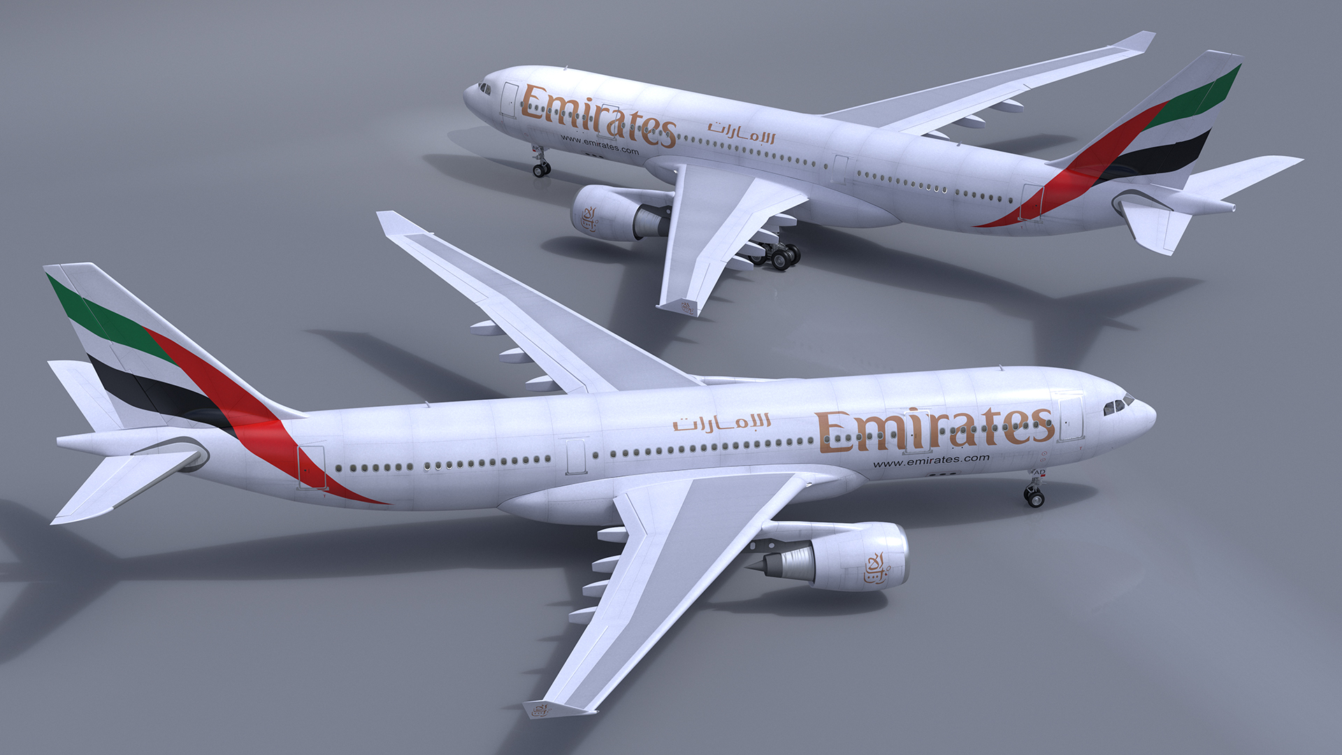 Emirates Airbus A330-200 3D model