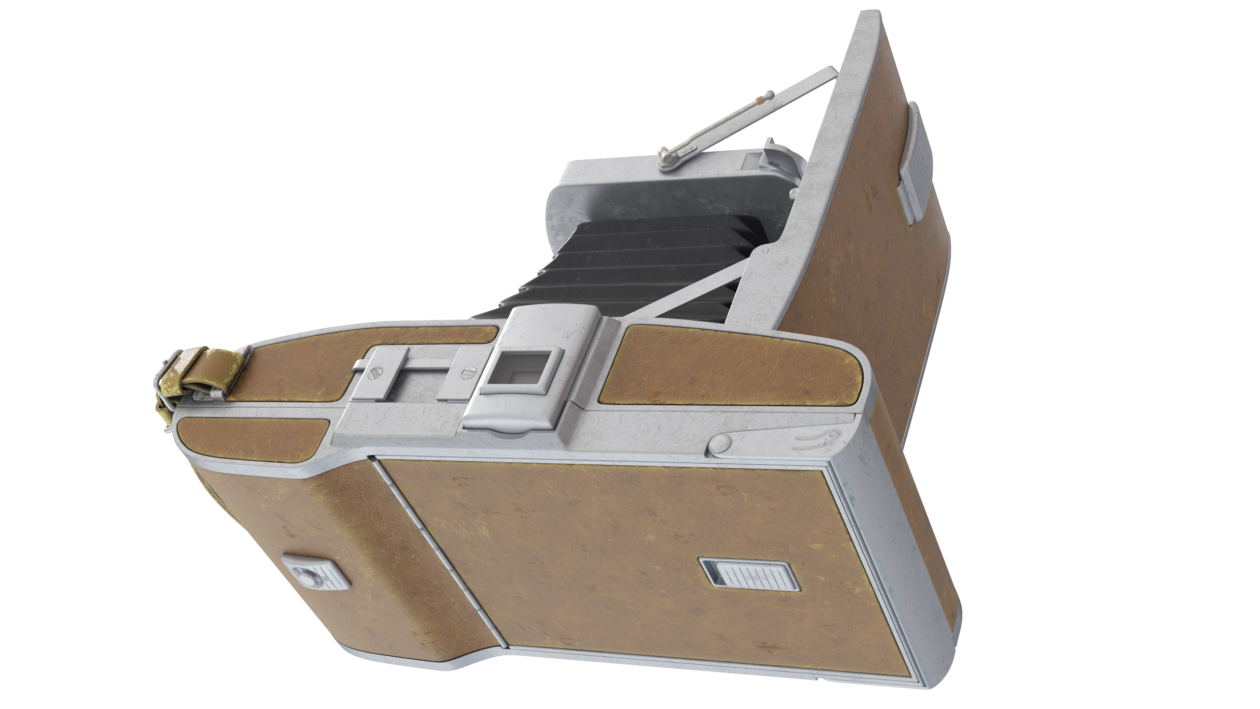 3D Old Vintage Folding Camera
