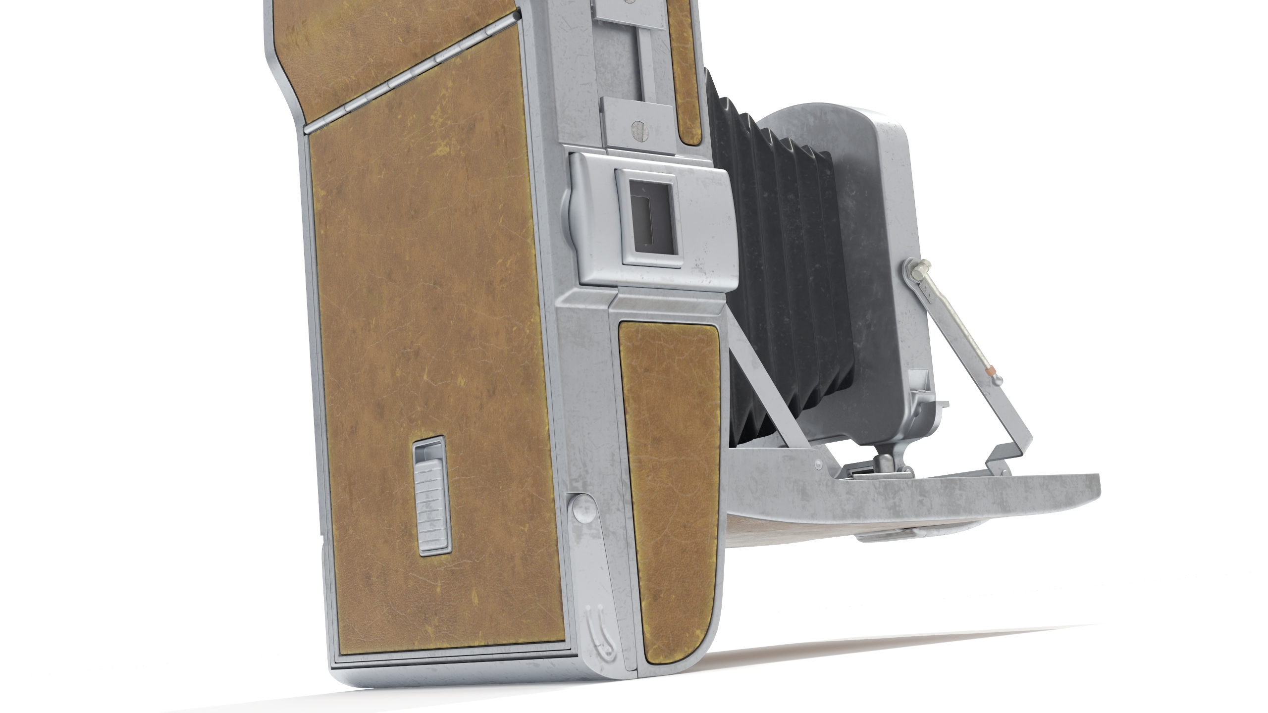 3D Old Vintage Folding Camera