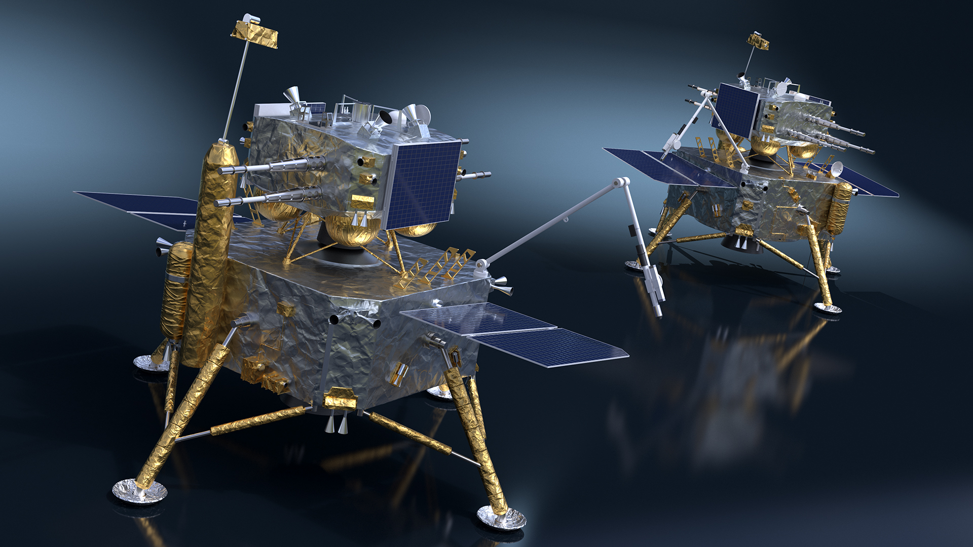 Model of the Change-5 Lunar Lander 3D model