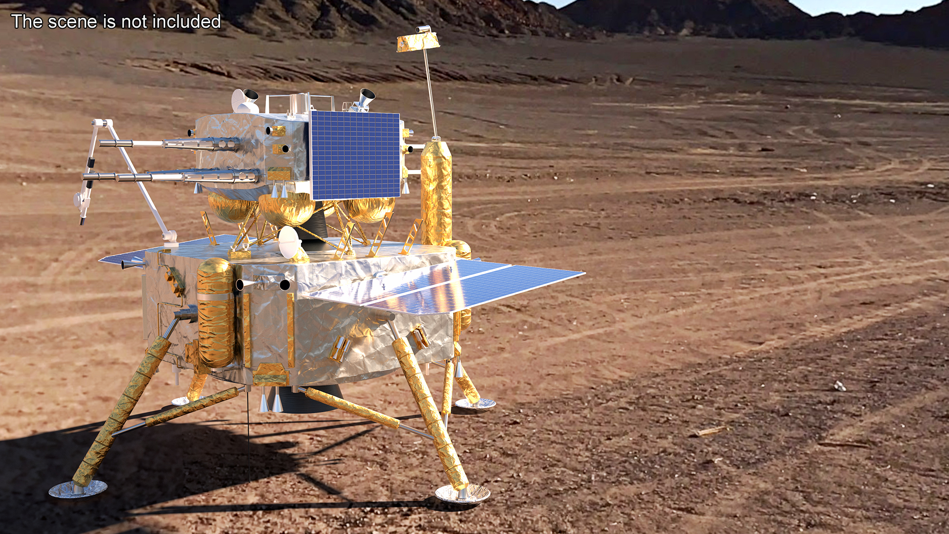 Model of the Change-5 Lunar Lander 3D model