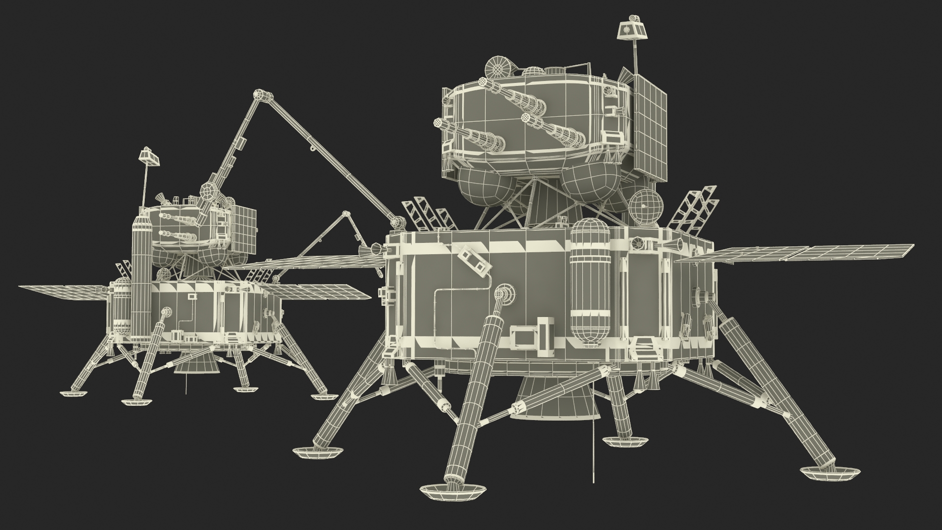 Model of the Change-5 Lunar Lander 3D model