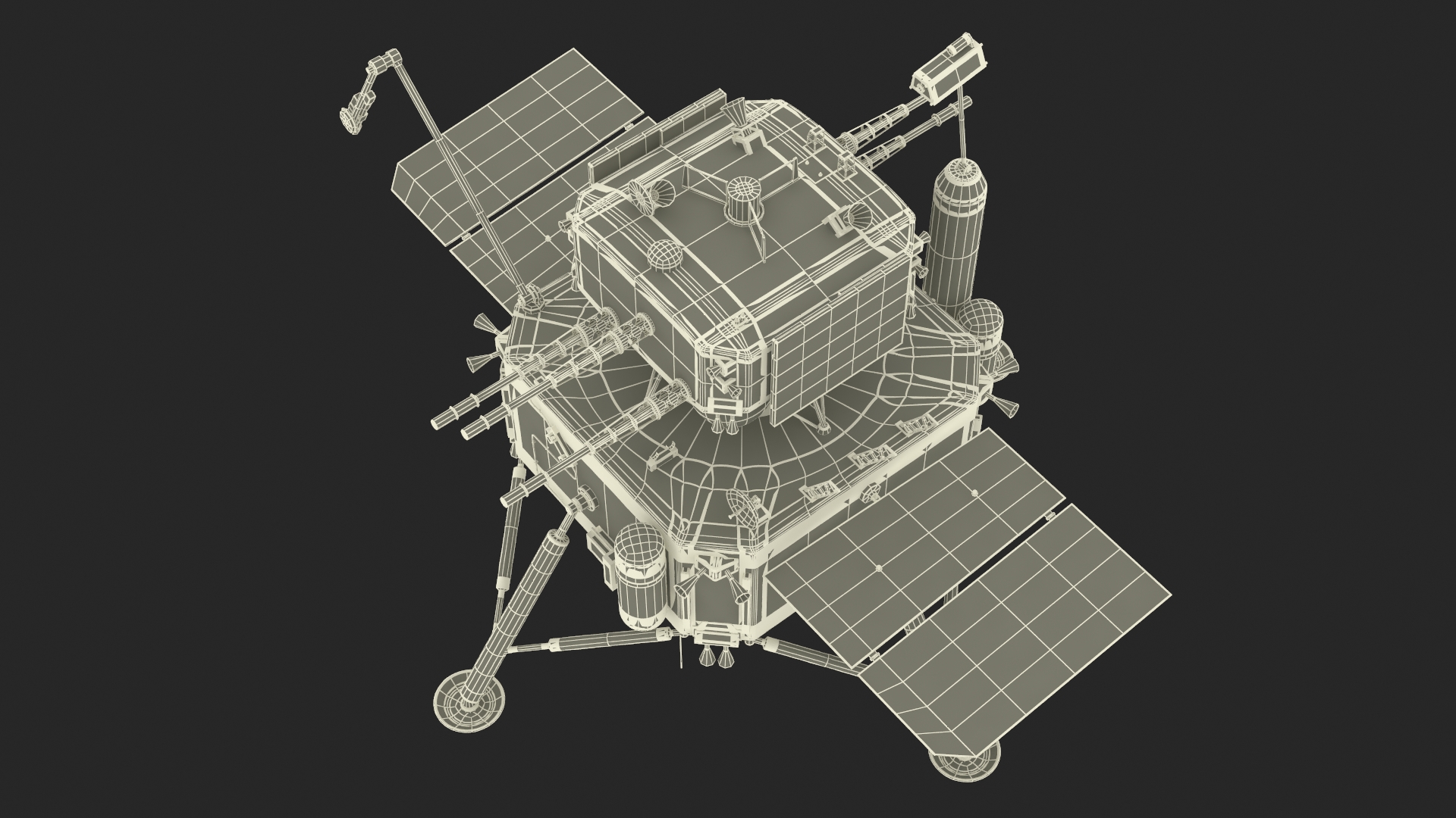 Model of the Change-5 Lunar Lander 3D model