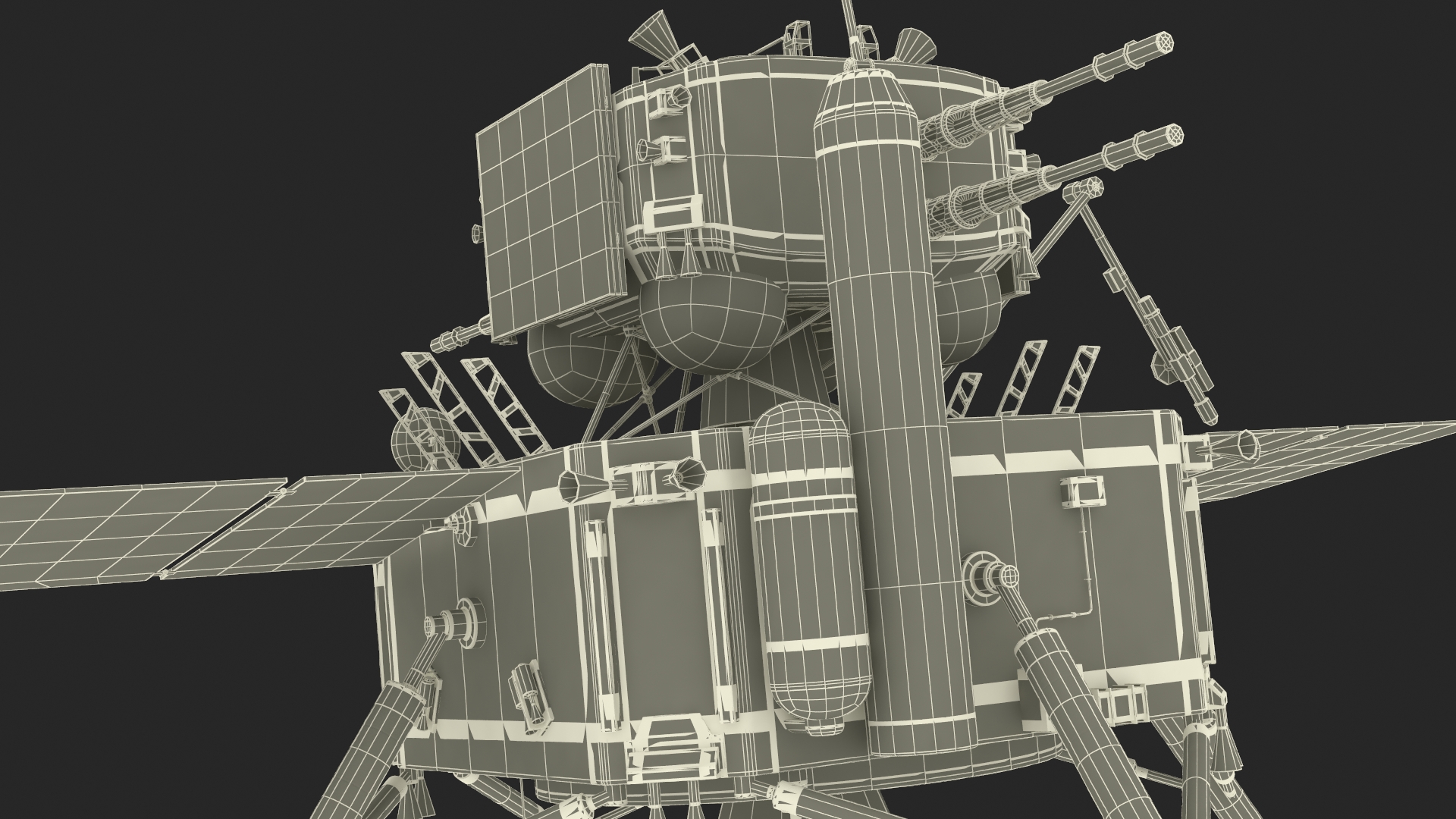 Model of the Change-5 Lunar Lander 3D model