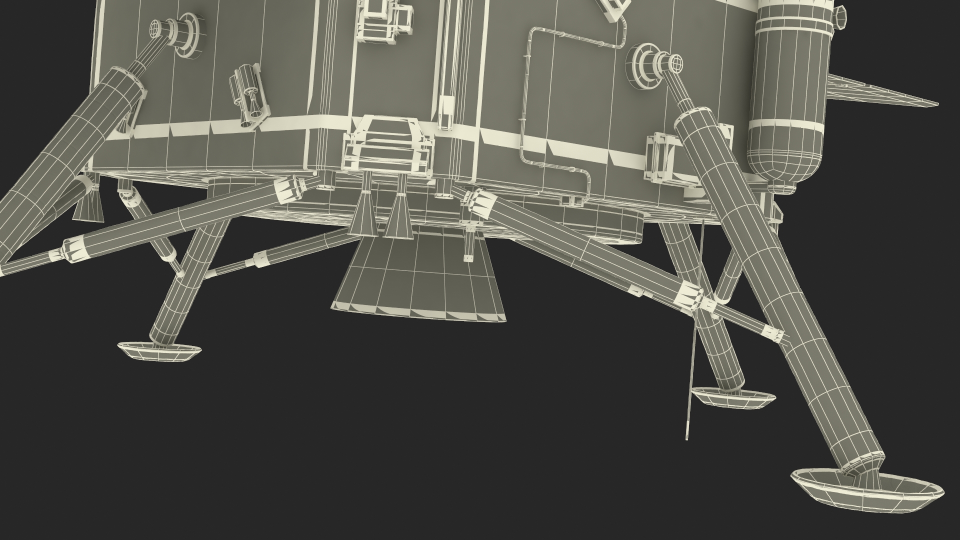 Model of the Change-5 Lunar Lander 3D model