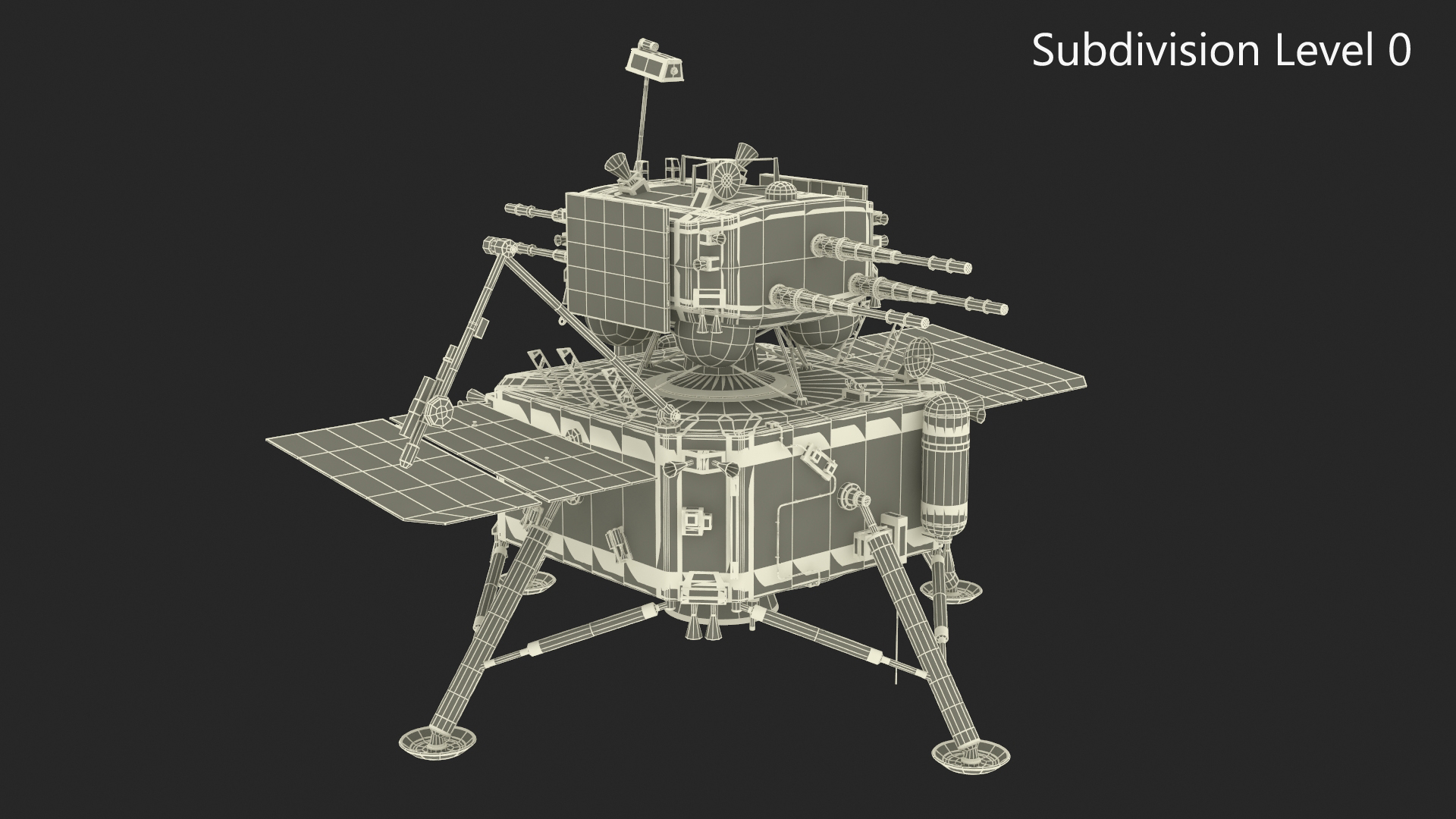 Model of the Change-5 Lunar Lander 3D model