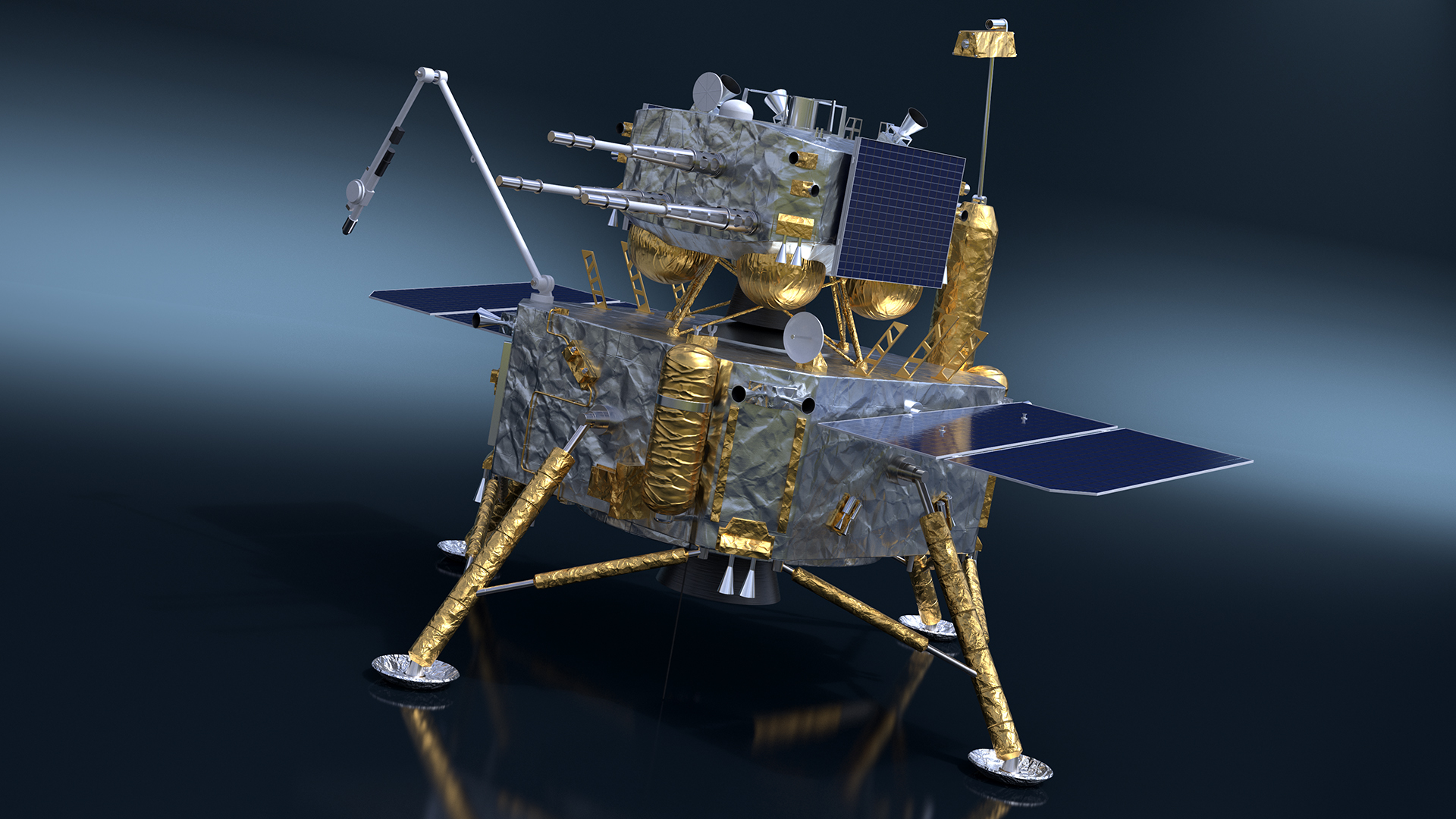 Model of the Change-5 Lunar Lander 3D model
