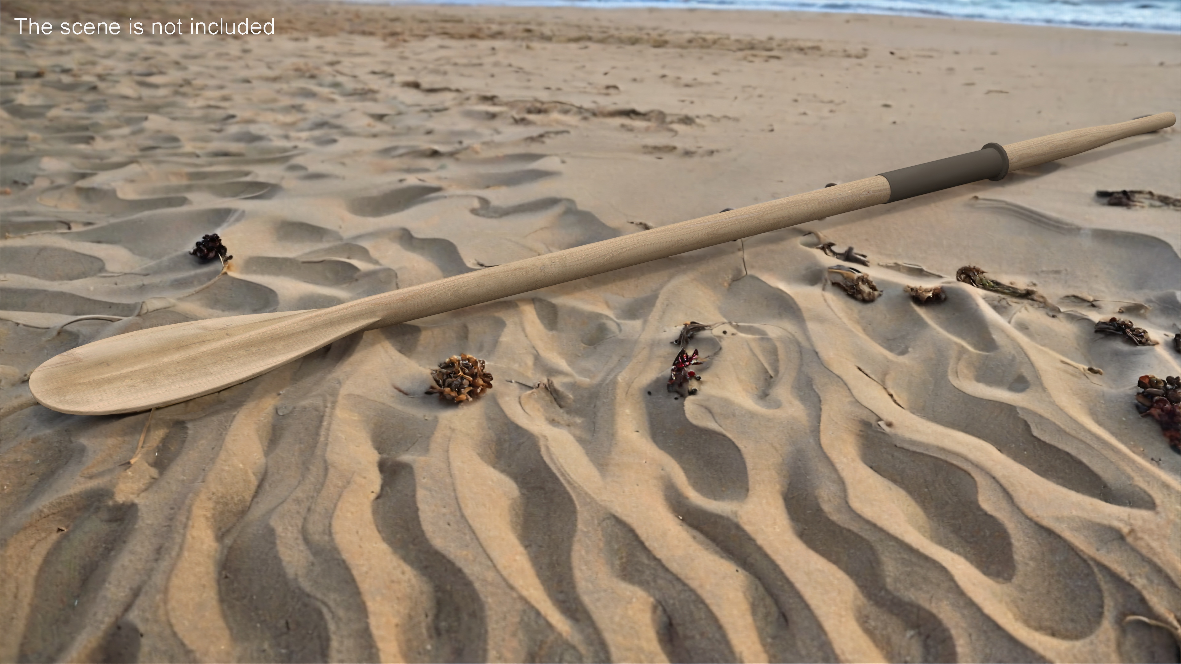 3D model Wooden Boat Oar