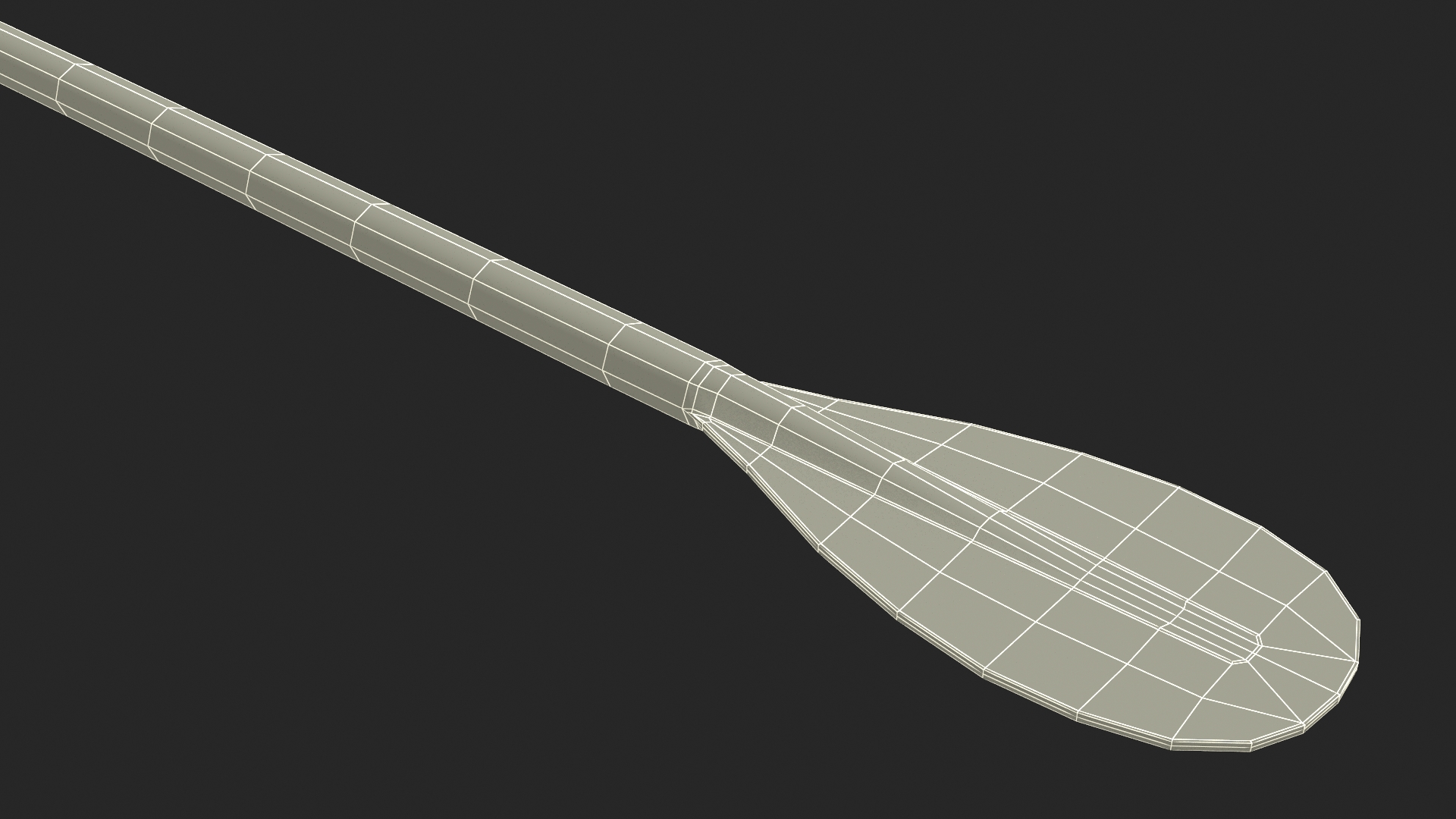 3D model Wooden Boat Oar