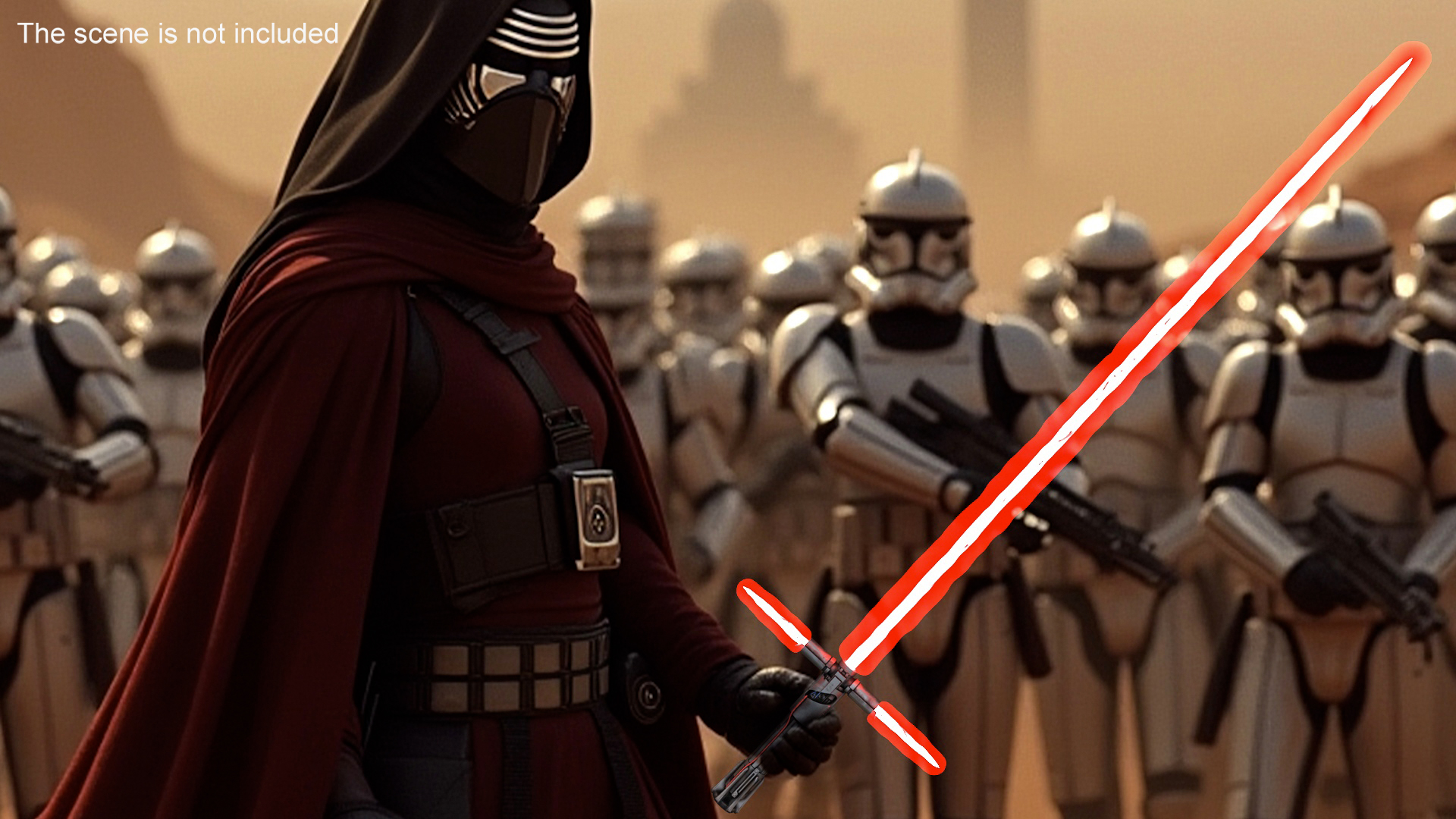3D model Kylo Ren Crossguard Lightsaber