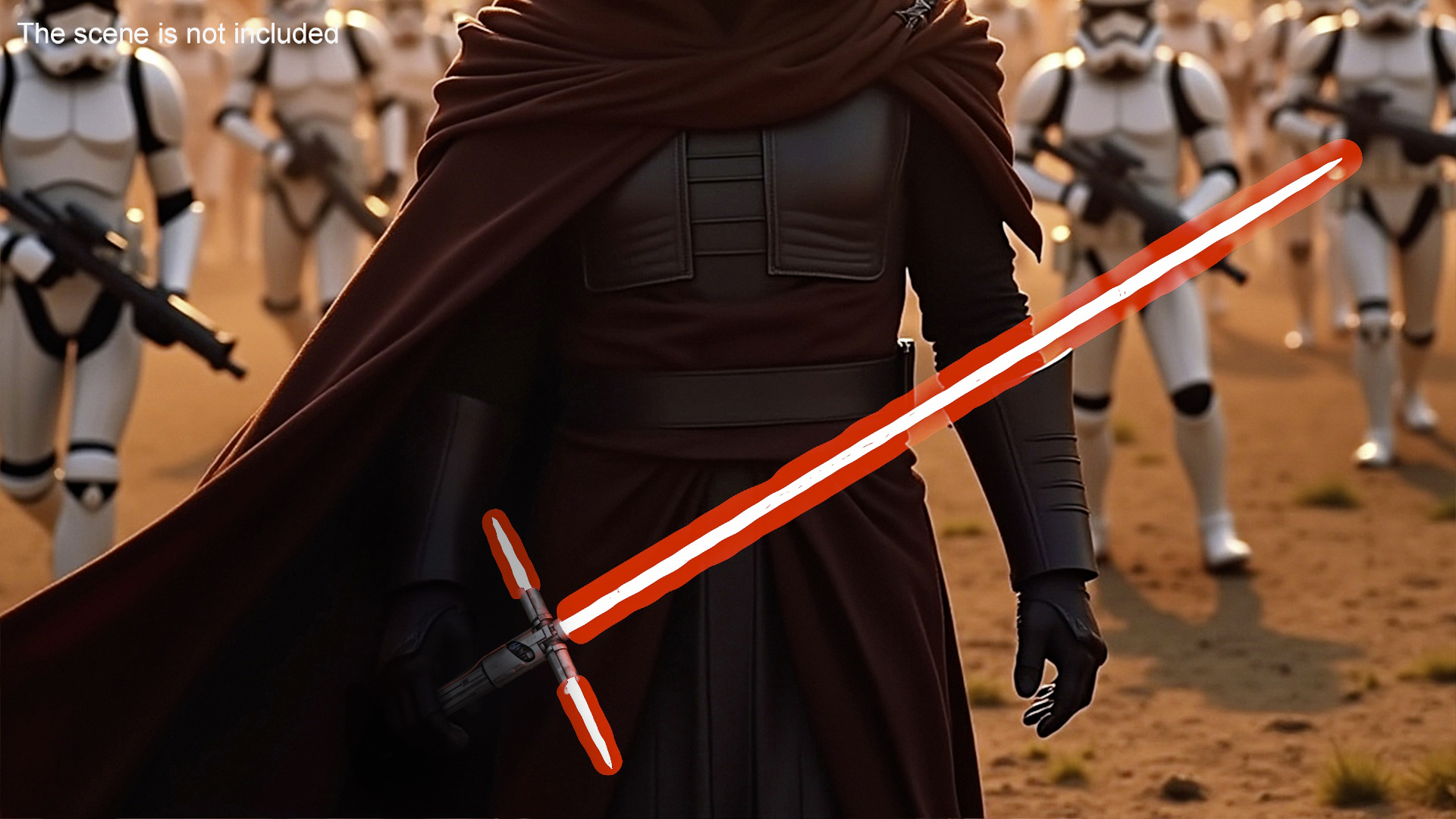 3D model Kylo Ren Crossguard Lightsaber