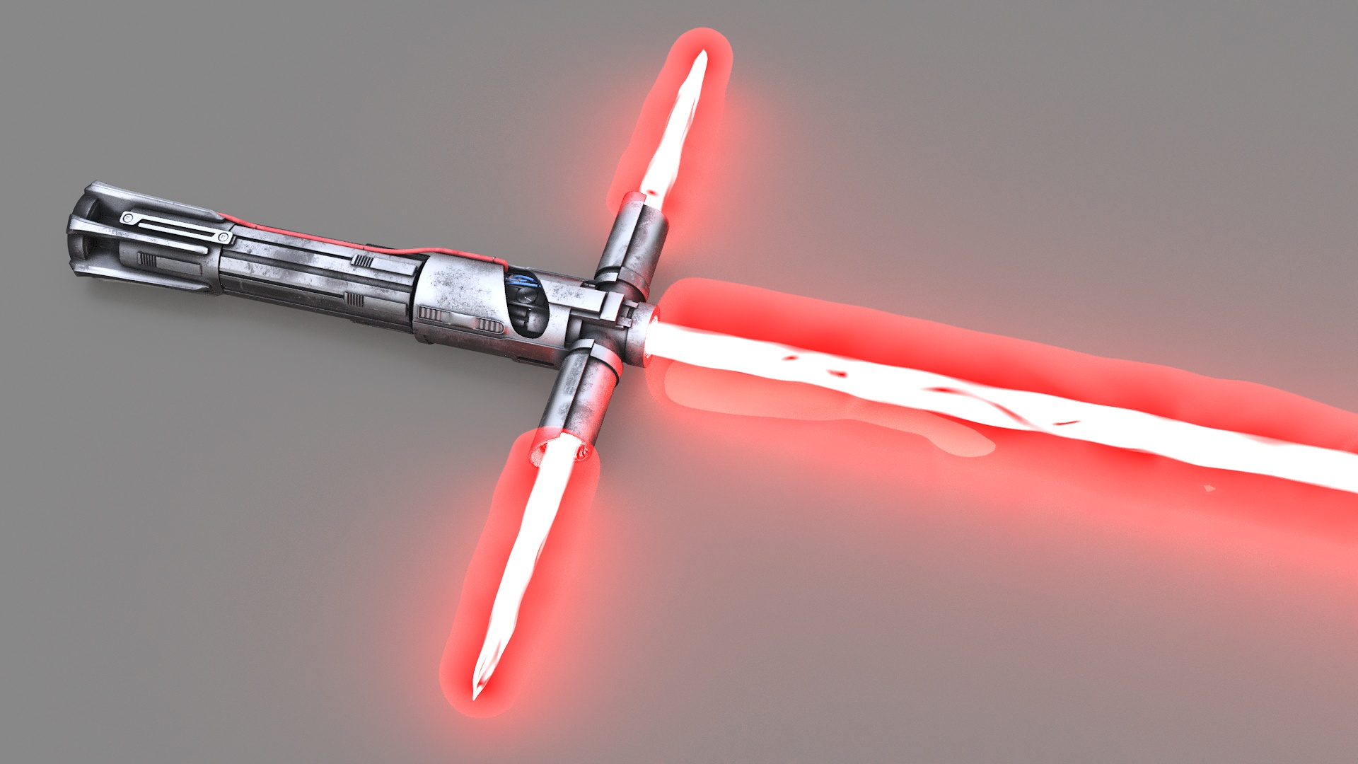 3D model Kylo Ren Crossguard Lightsaber