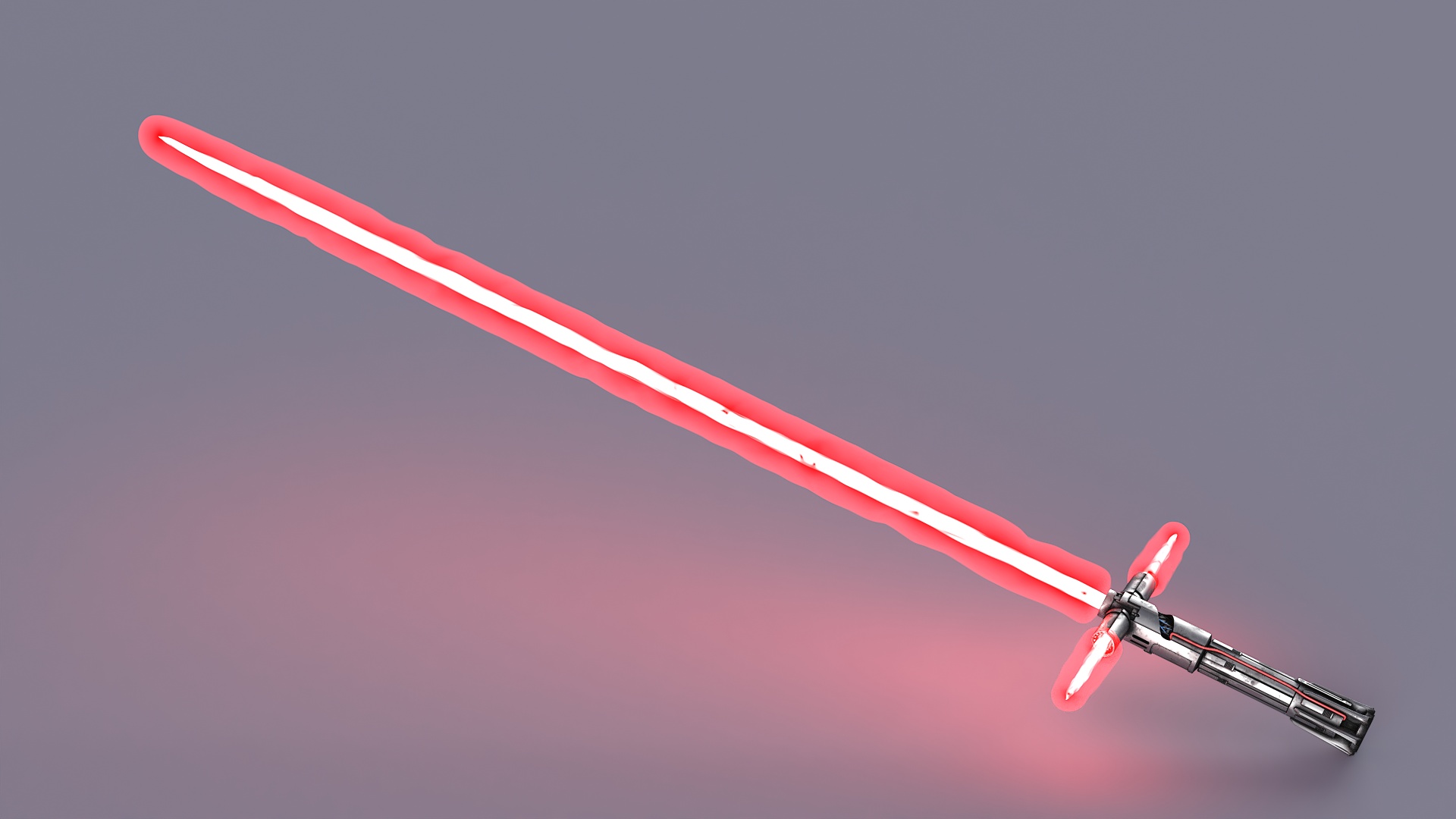 3D model Kylo Ren Crossguard Lightsaber