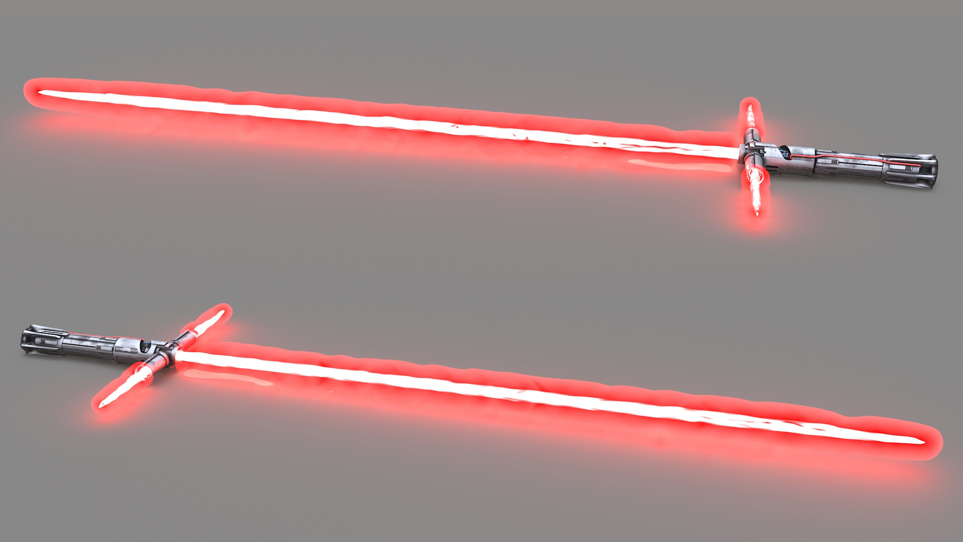 3D model Kylo Ren Crossguard Lightsaber